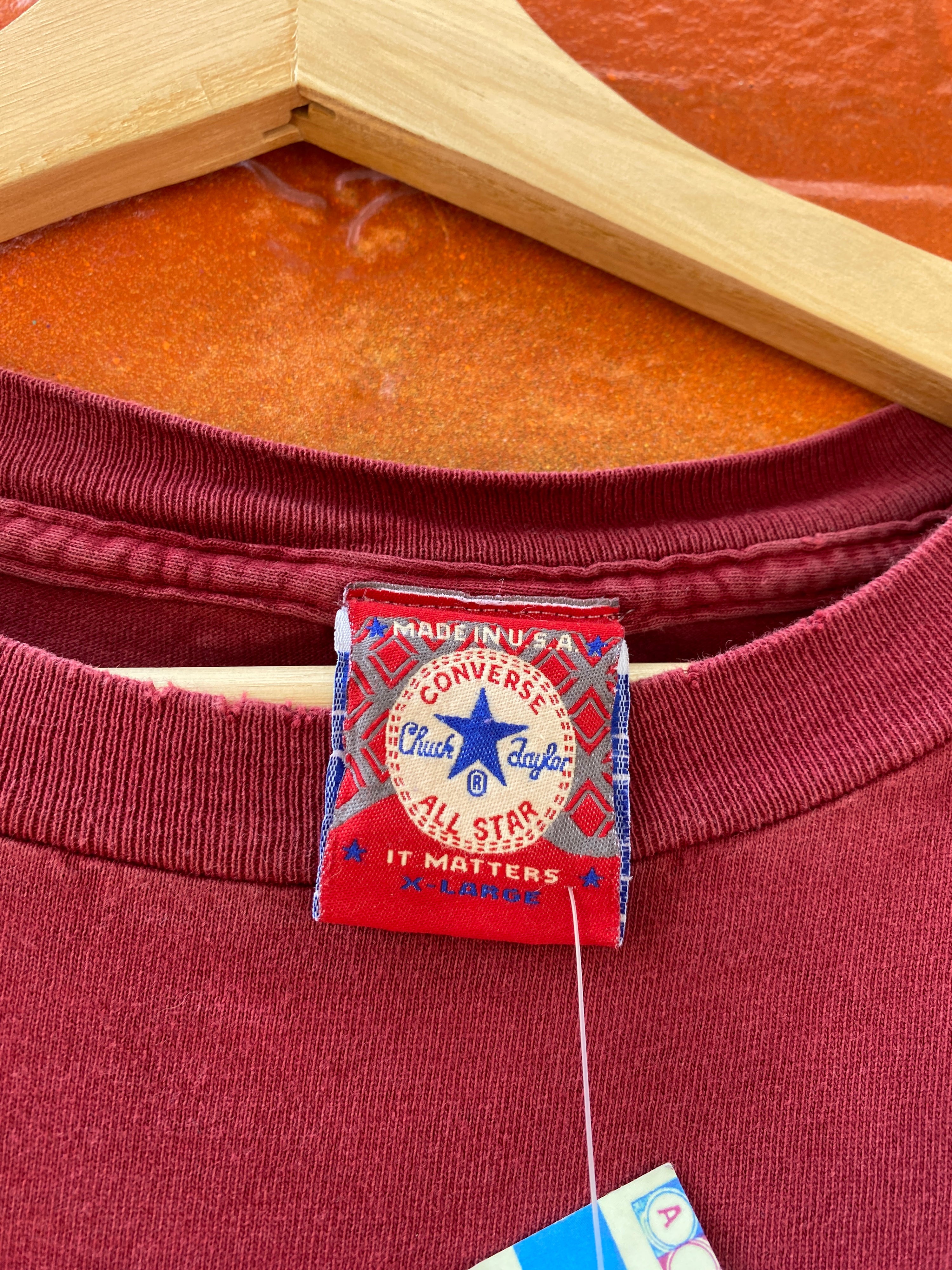 XL - Converse All-star Maroon Tee