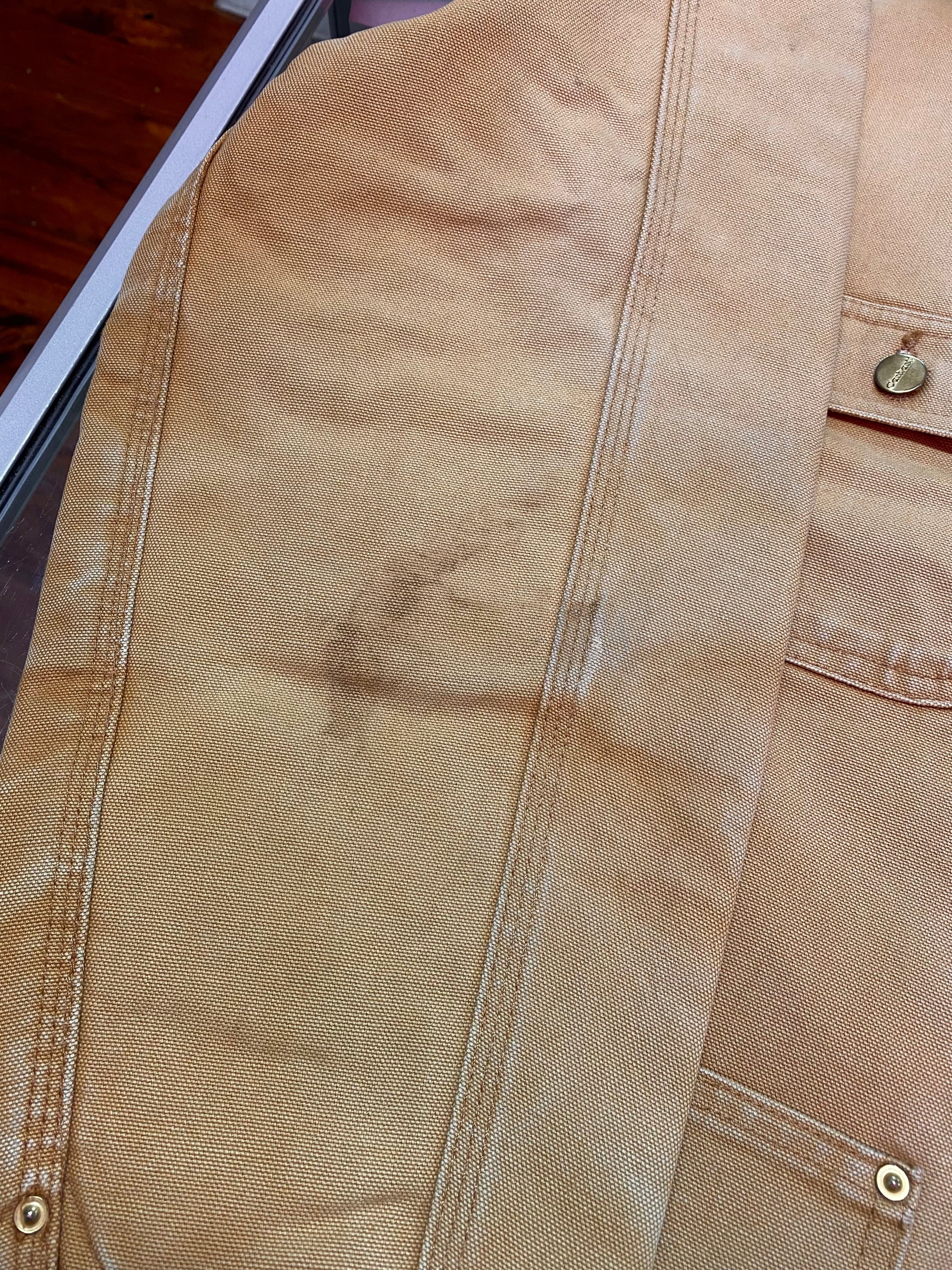 [2XL] Carhartt Tan Chore Jacket Blanket Lined