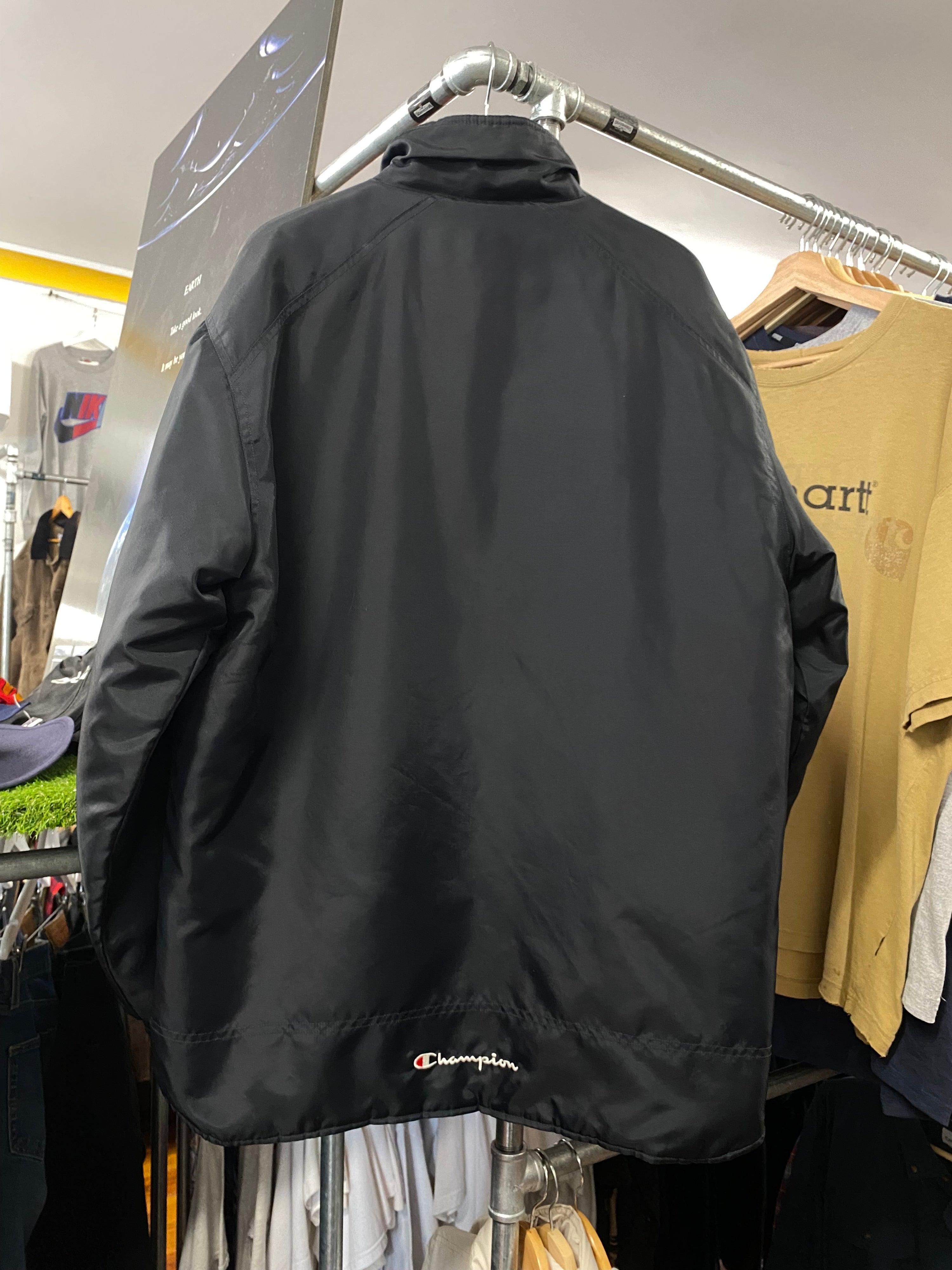 [M] Champion Reversable Black/Green Puffer