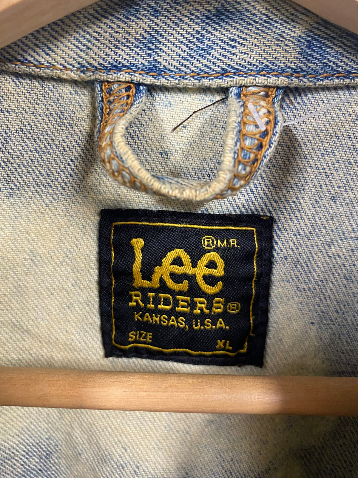 [XL] Vintage LEE Riders Acid Wash Denim Jacket