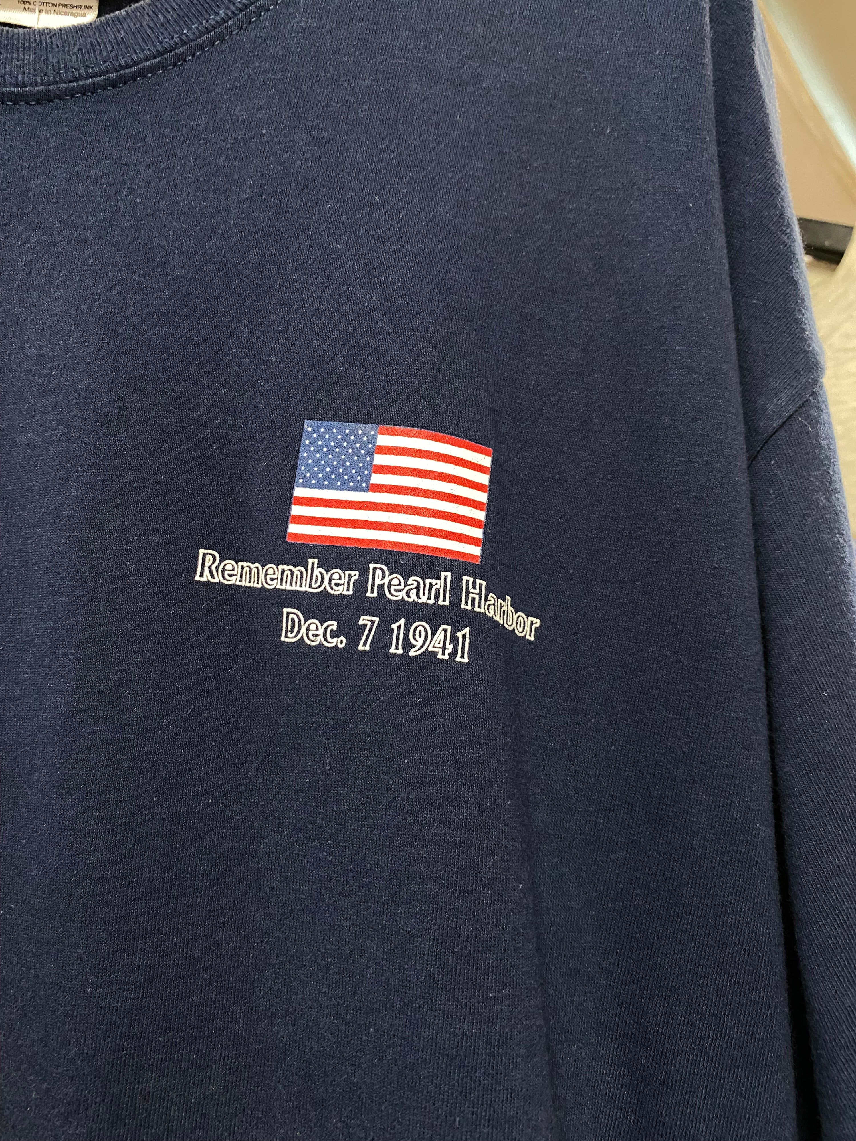 [XL] USS Arizona, Pearl Harbor Blue Tee