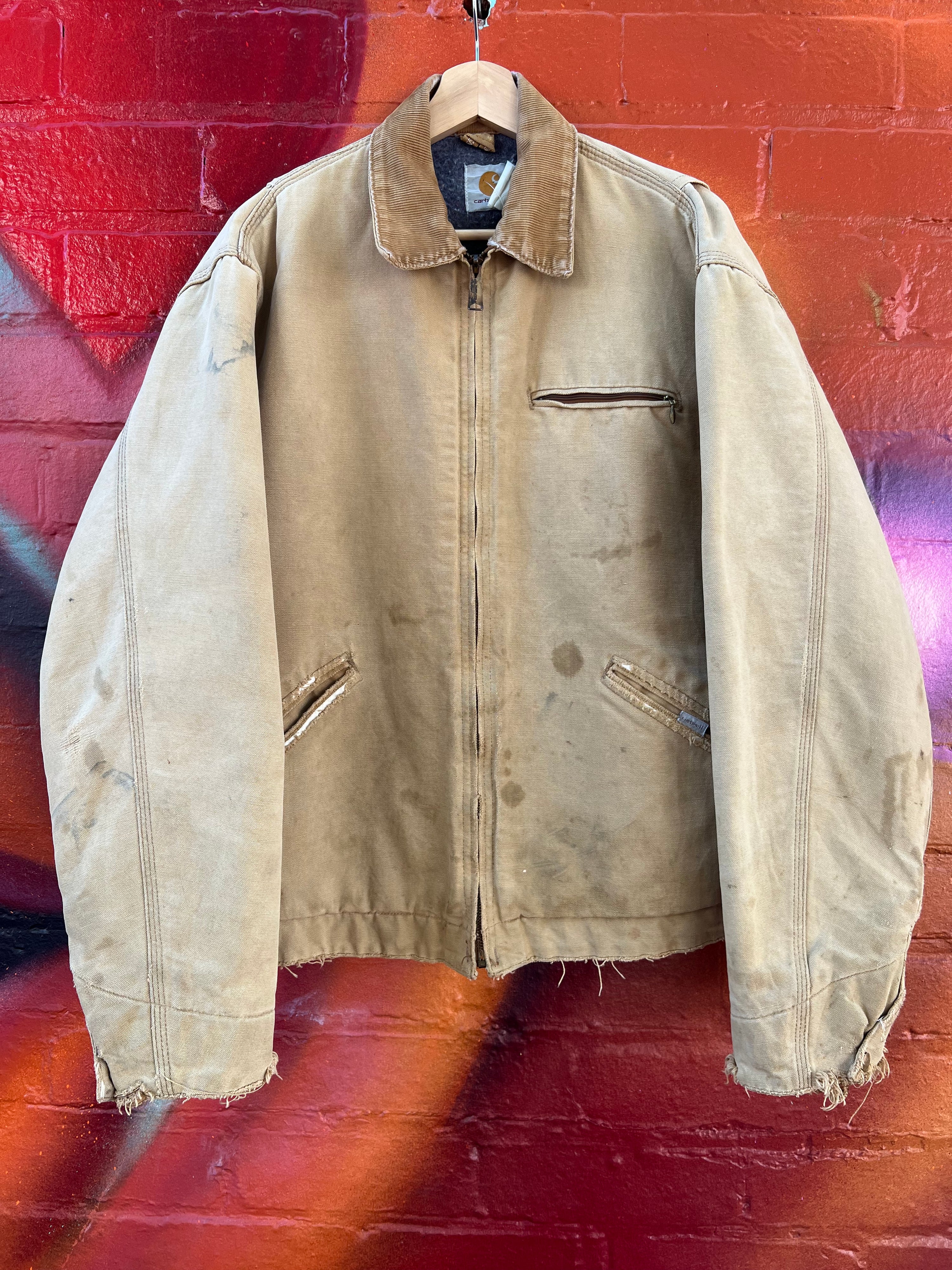 M/L - Vintage Carhartt Tan Detroit Jacket PT CJ05