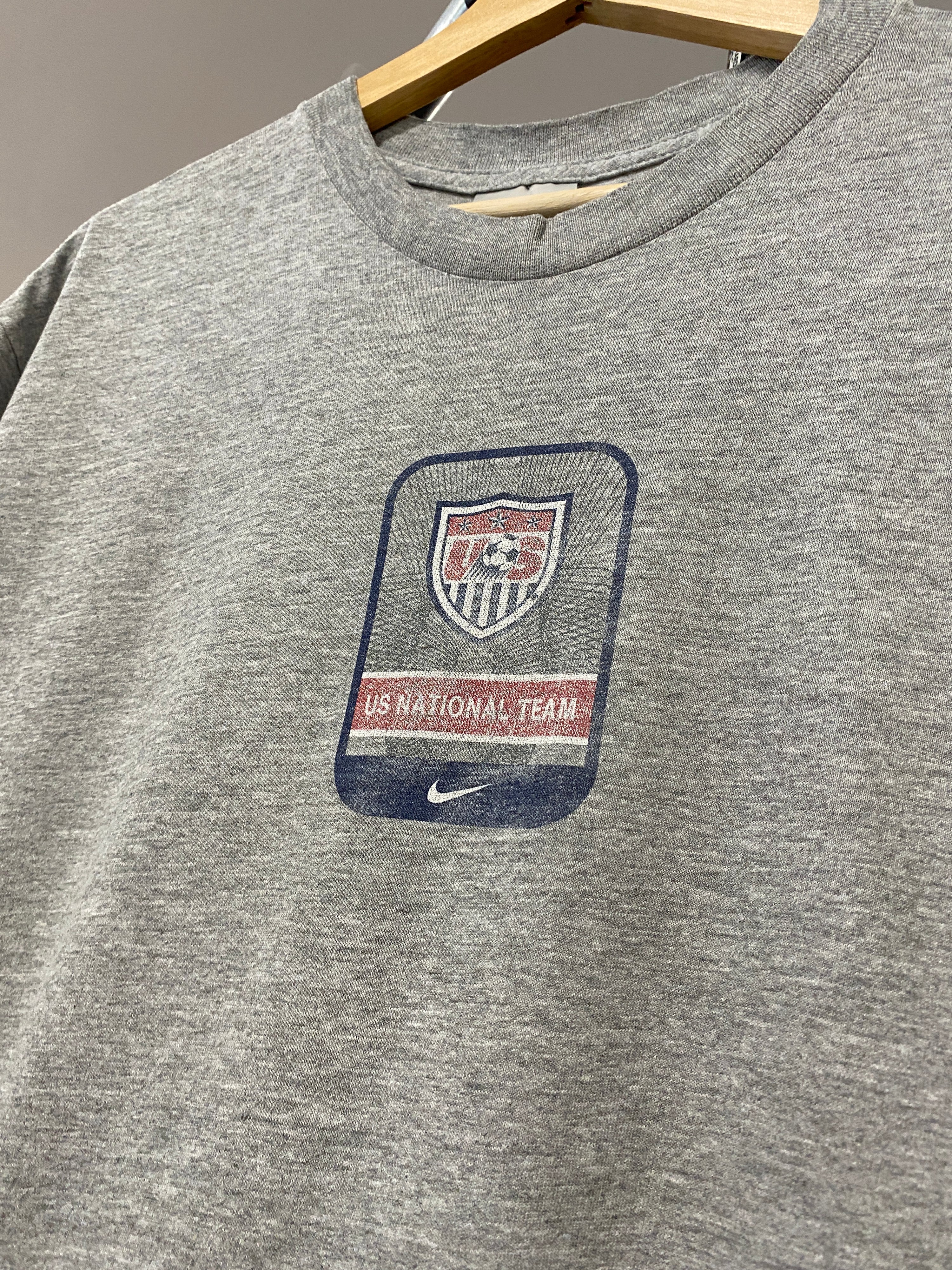 M - Vintage Nike x US National Team Grey Soccer Tee