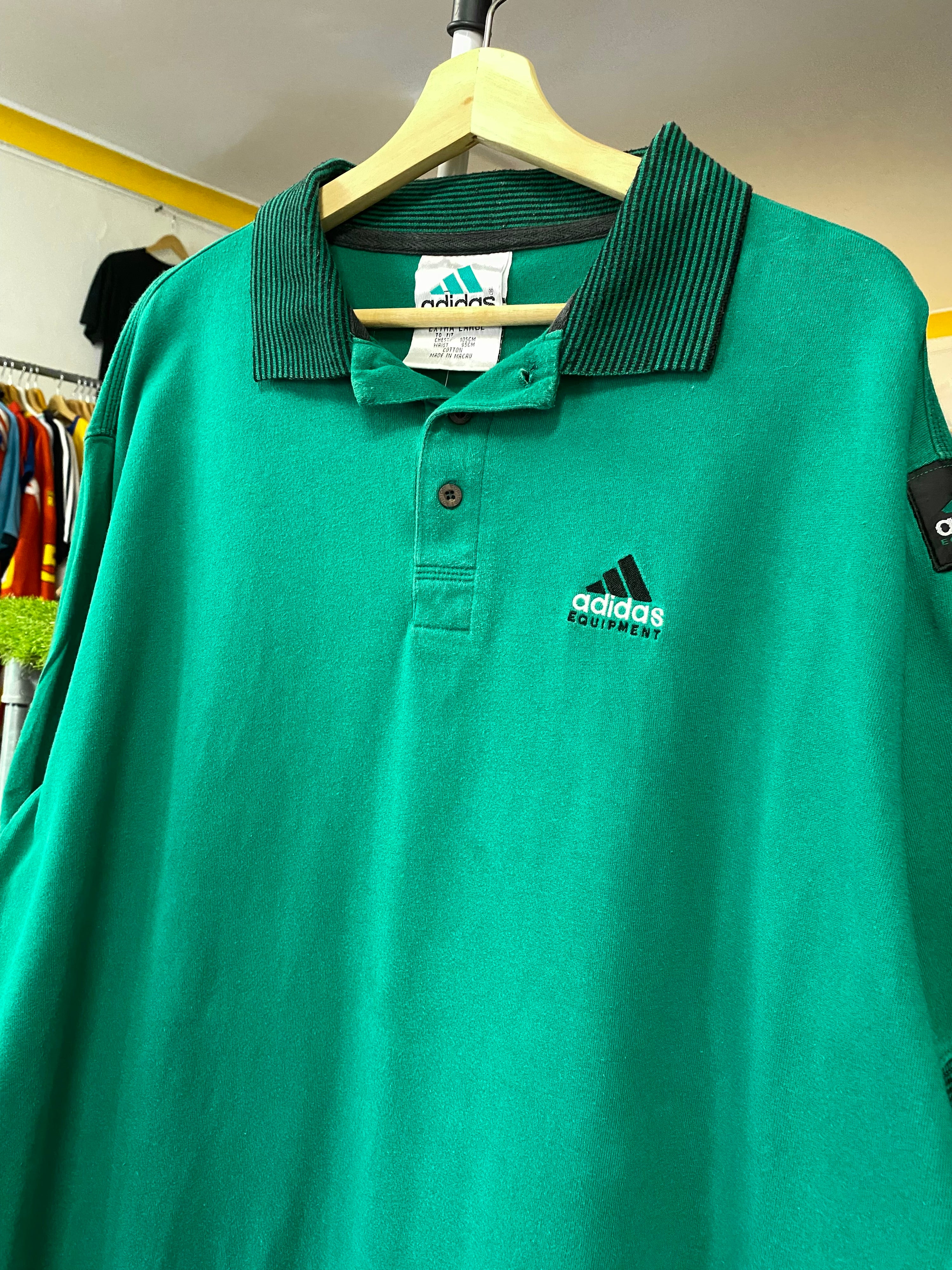 [XL] Vintage Adidas Equipment Green Polo