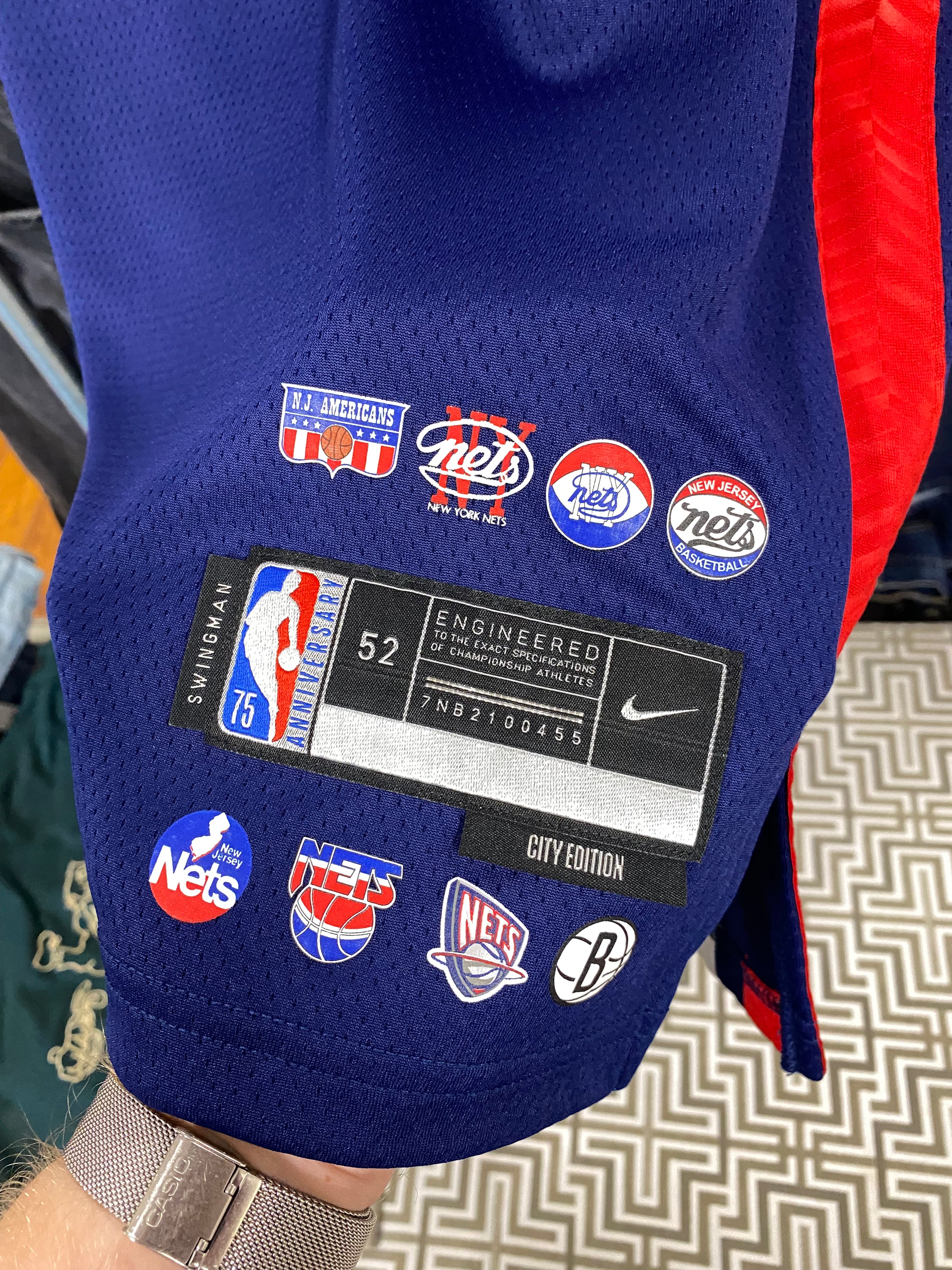 [XL] NY Nets #11 Irving 75th Anniversary City Edition Jersey