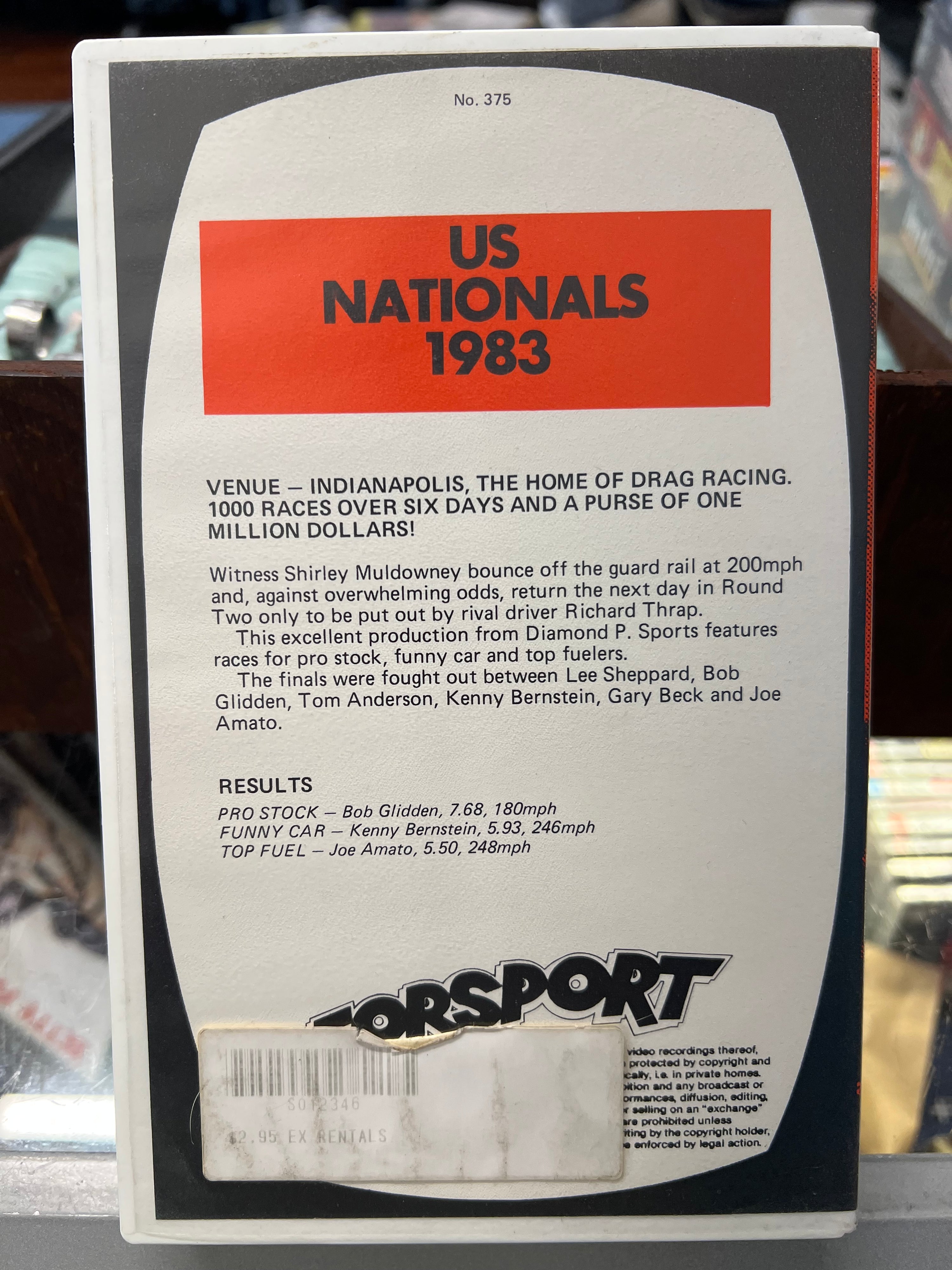 [VHS] DRAG RACING: 1983 US Nationals