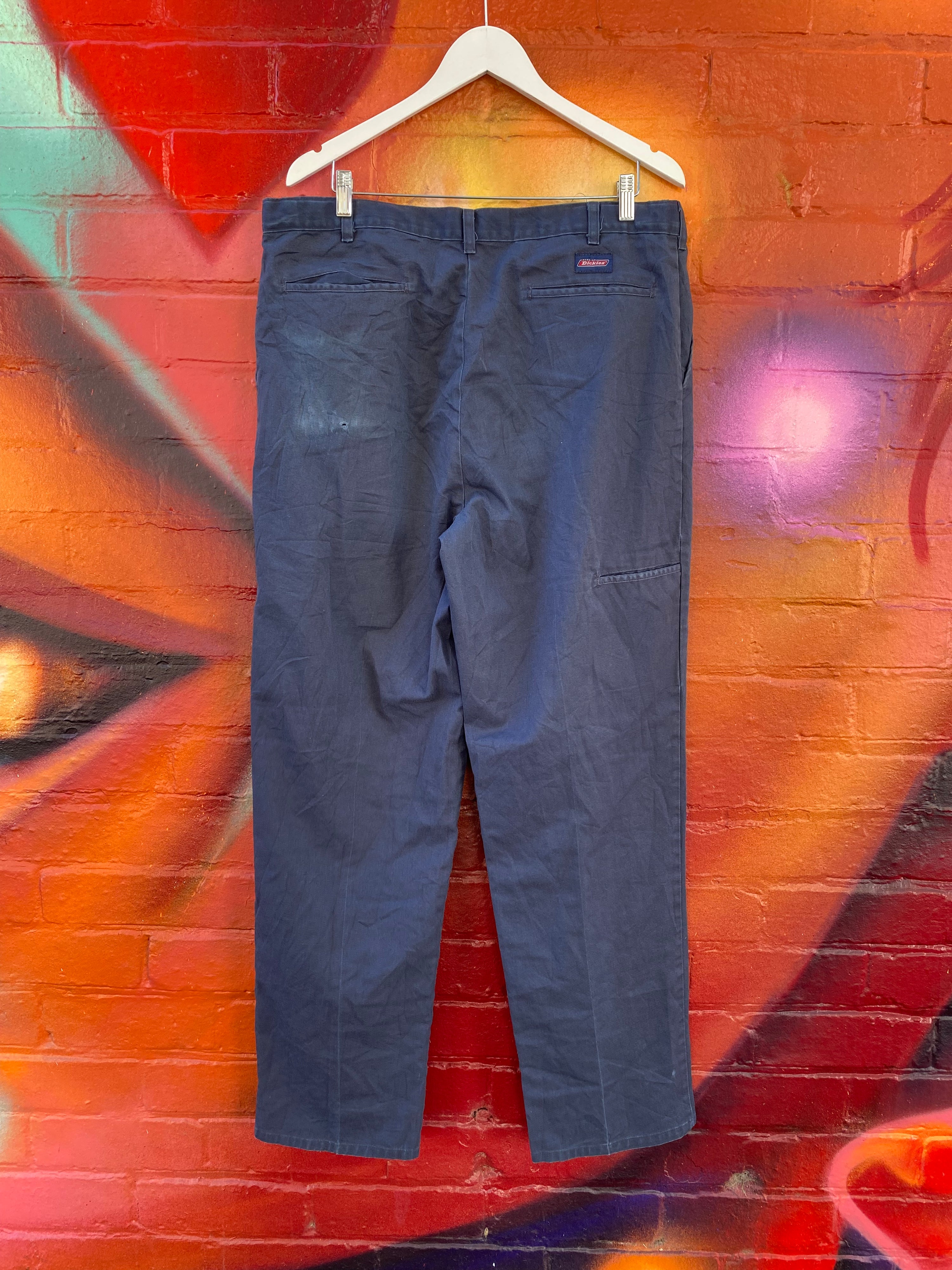 [38] Dickies Navy Pleated Work Pants D137