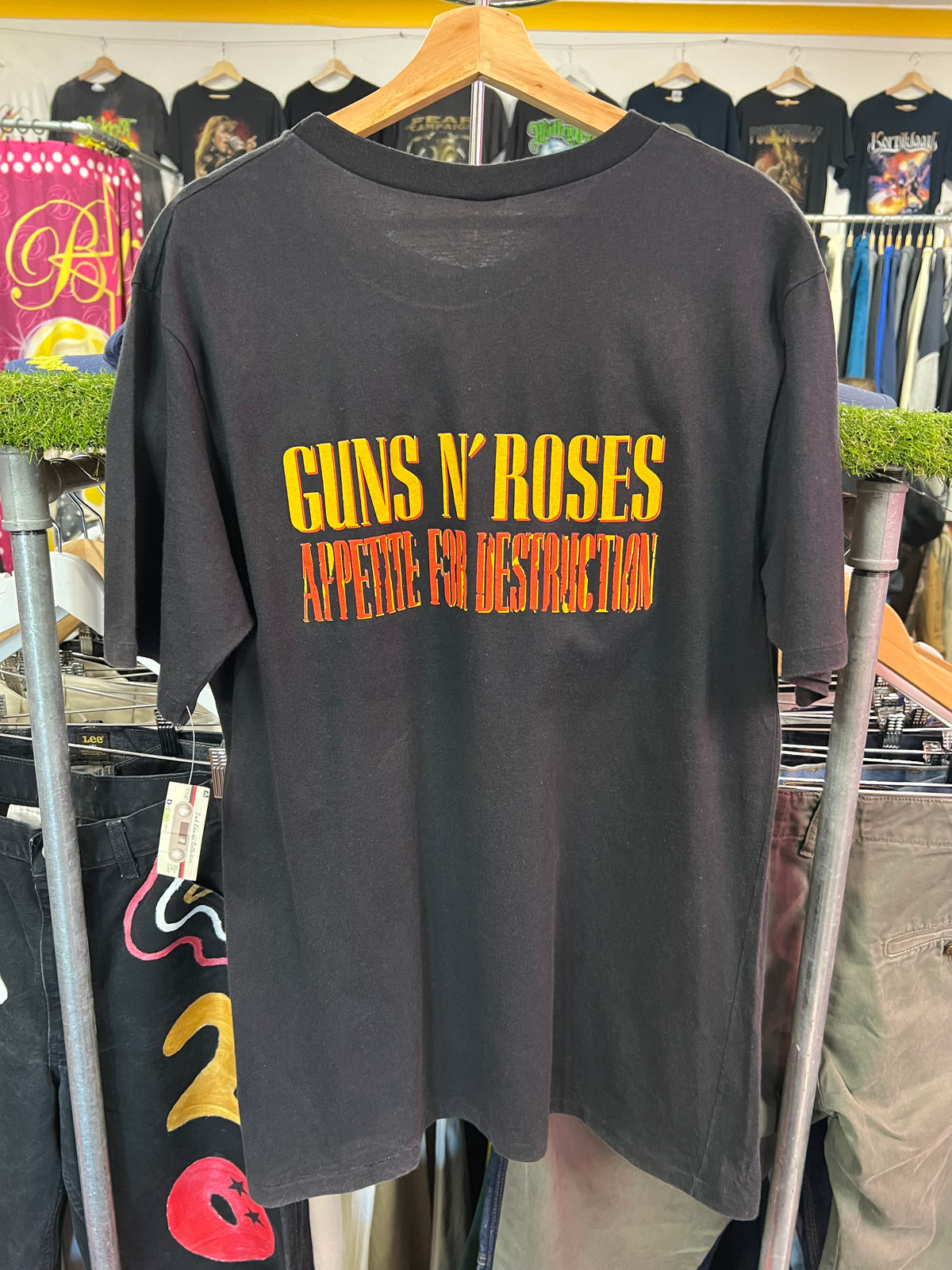 [L] 1988 Guns N Roses Appetite For Destruction Double Sided Tshirt