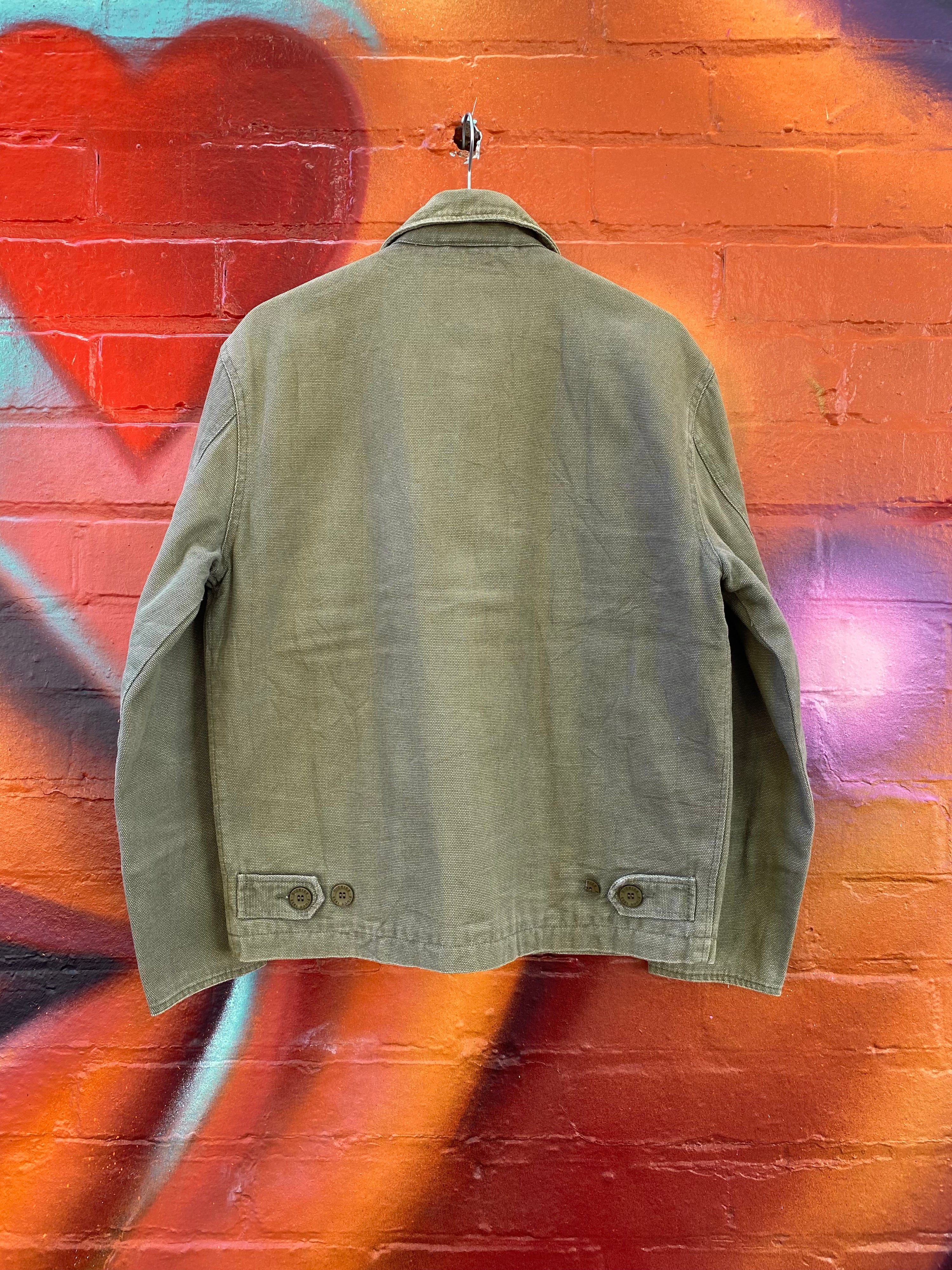 [S] Dickies Olive Green Detroit Style Jacket