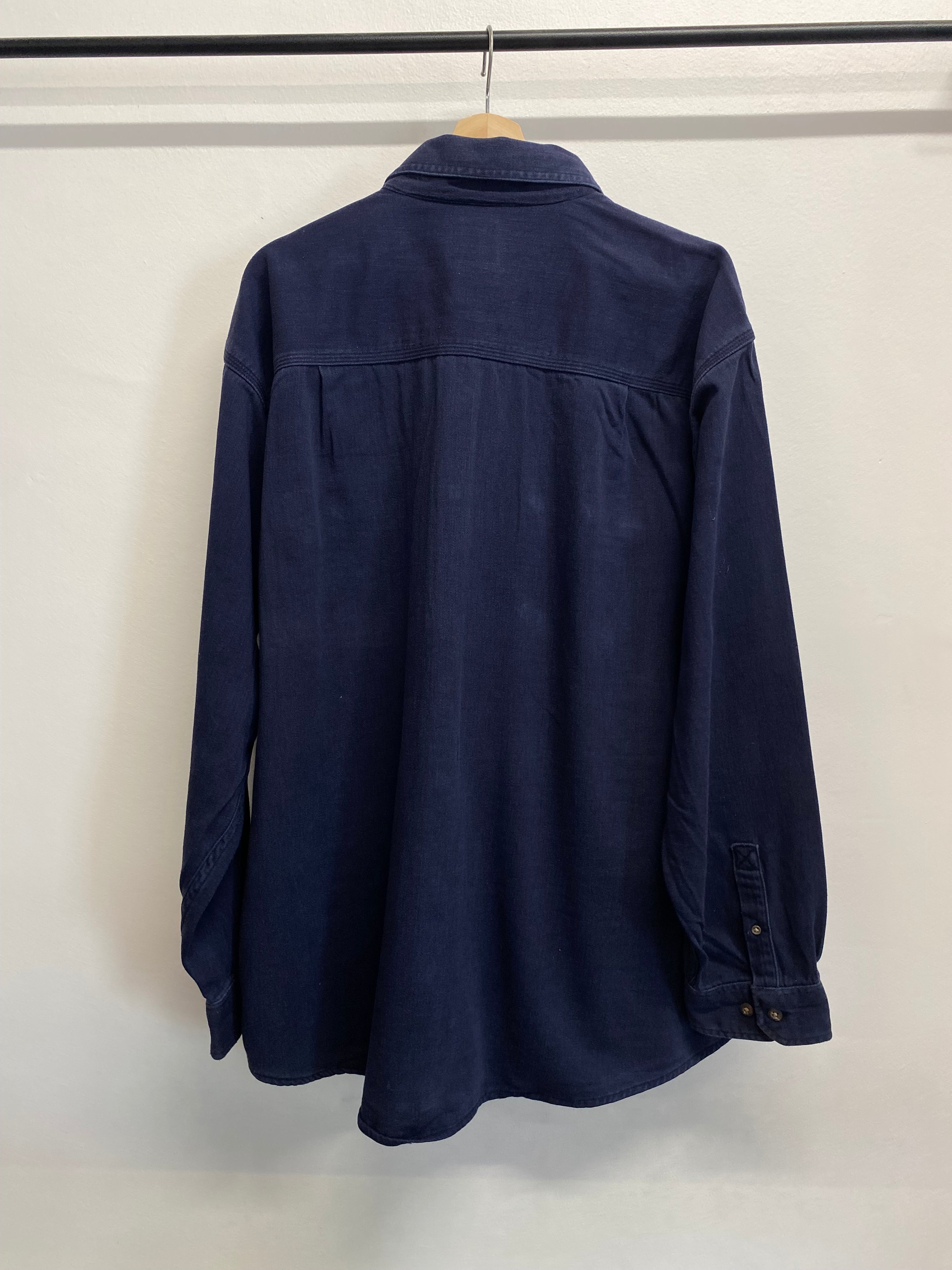 XL - Carhartt FR Navy LS Button-up 'Justin'