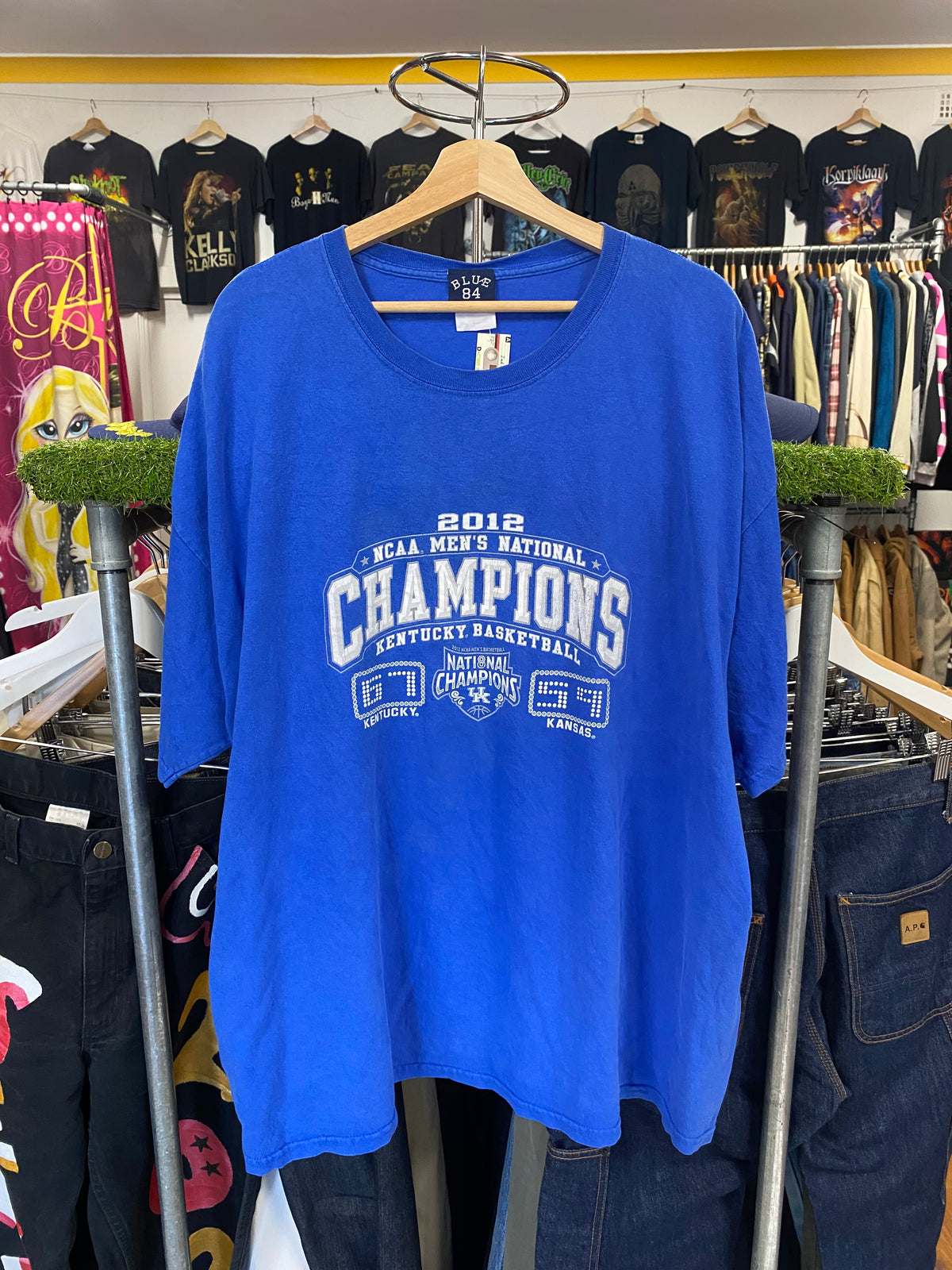 [3XL] 2012 Kentucky Basketball NCAA Champions Blue Tshirt
