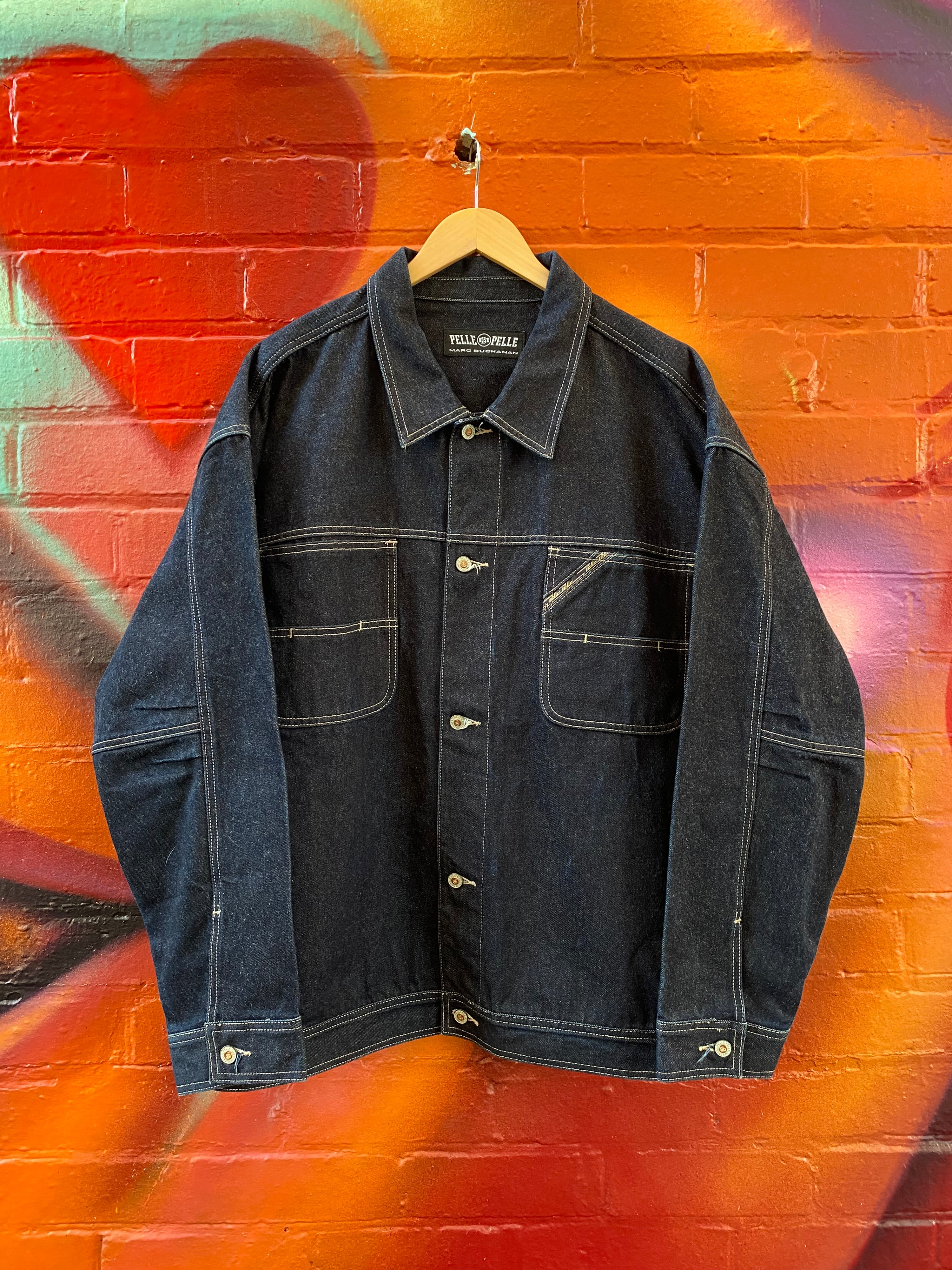 [2XL] Pelle Pelle Jeans Co. Dark Denim Jacket