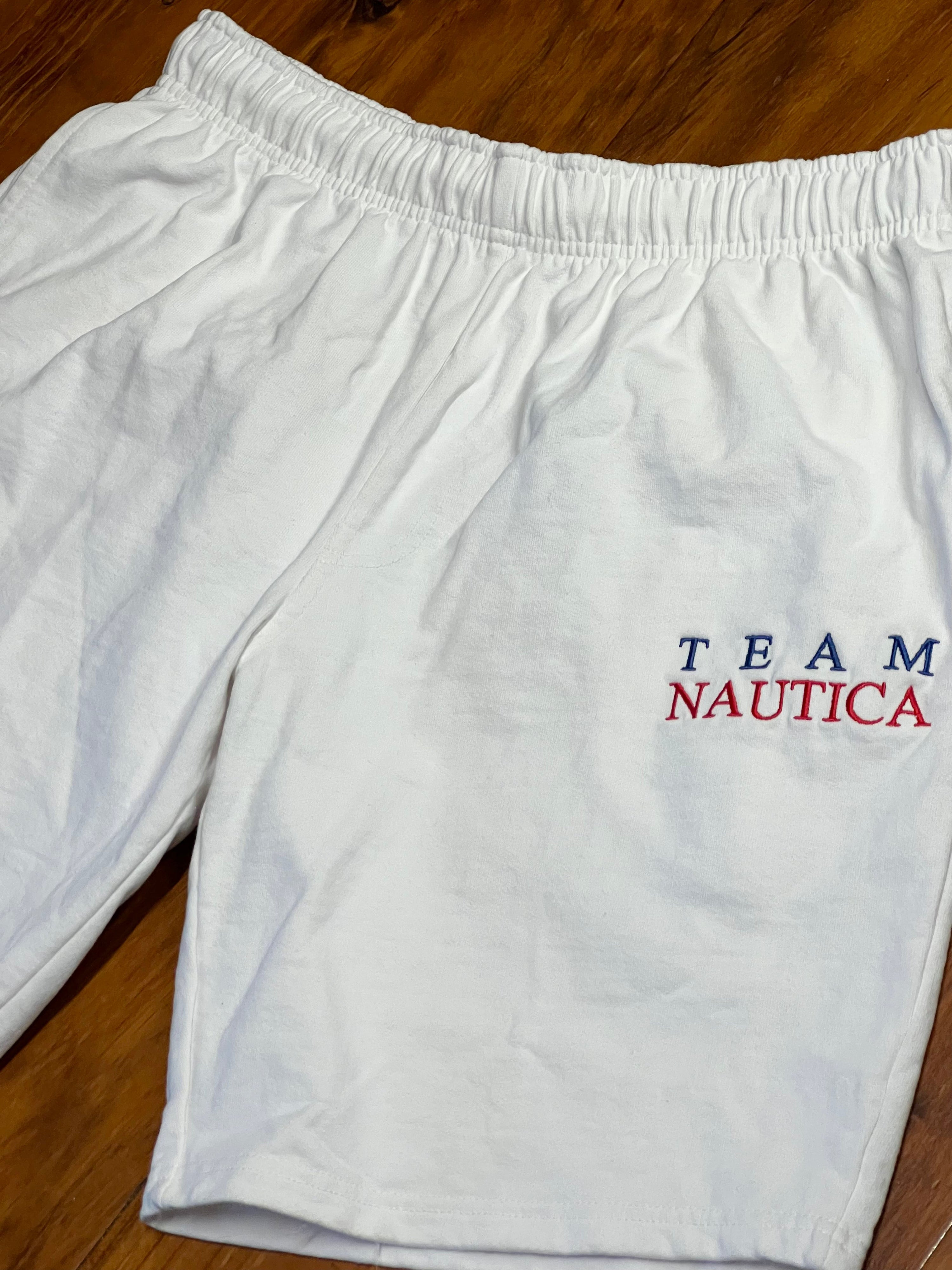 L - Team Nautica White Shorts