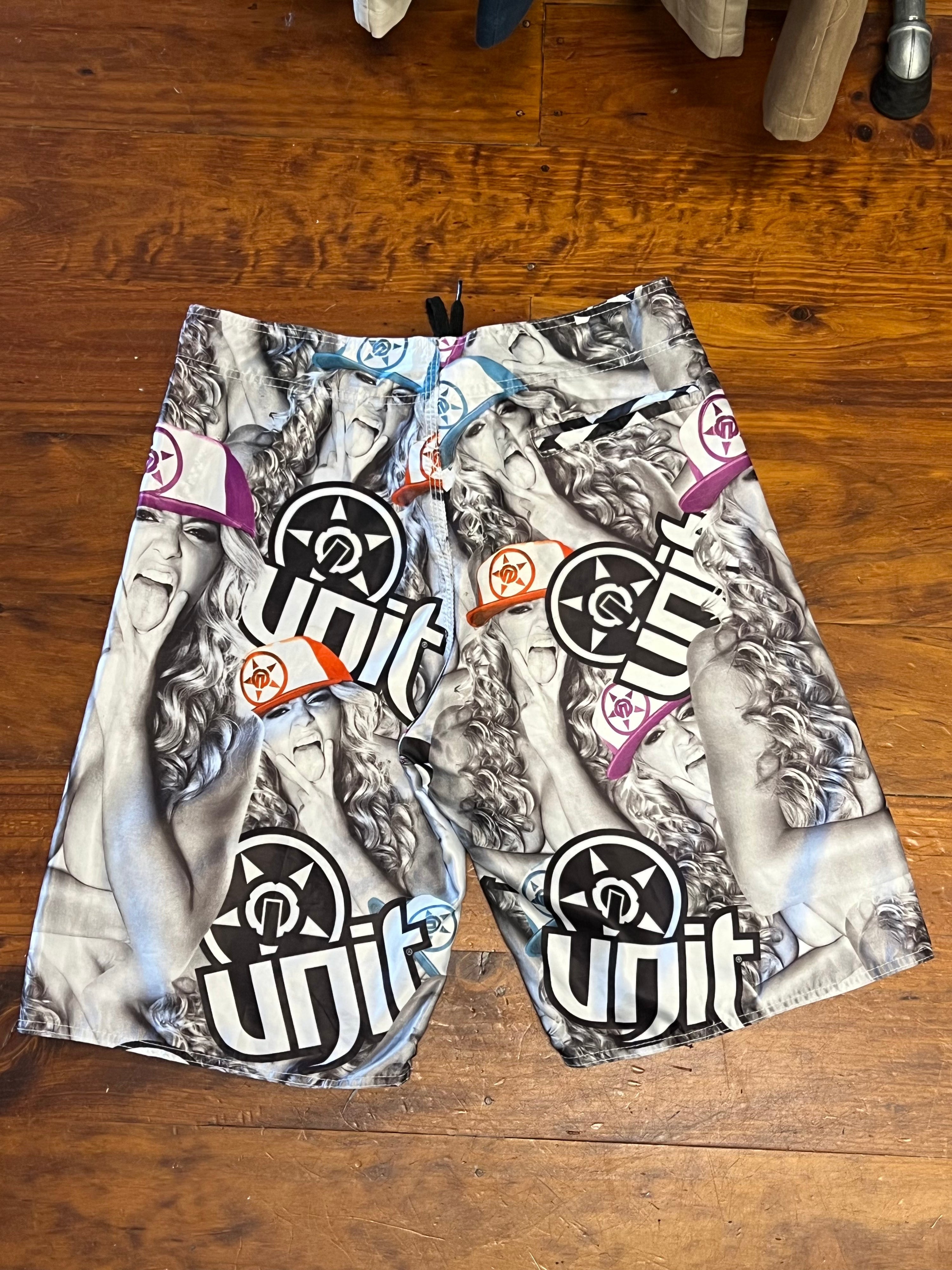 34 - UNIT Boardshorts: Girls All Over Print