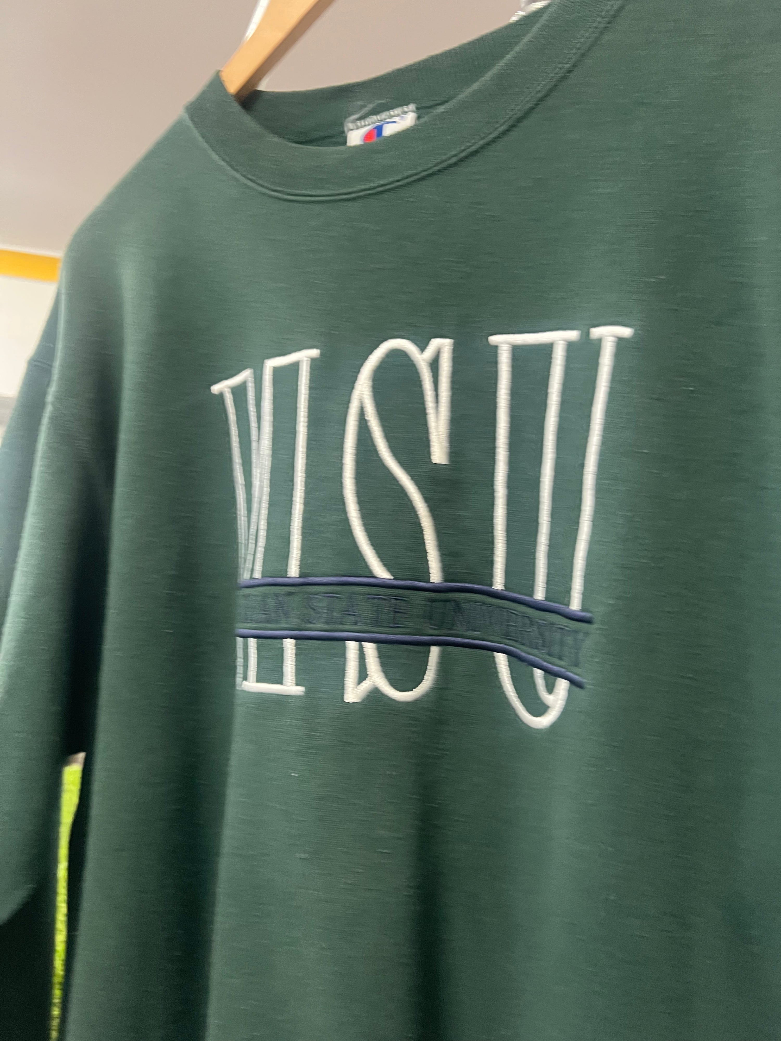 [XL] Embroidered Michigan State University Green Jumper