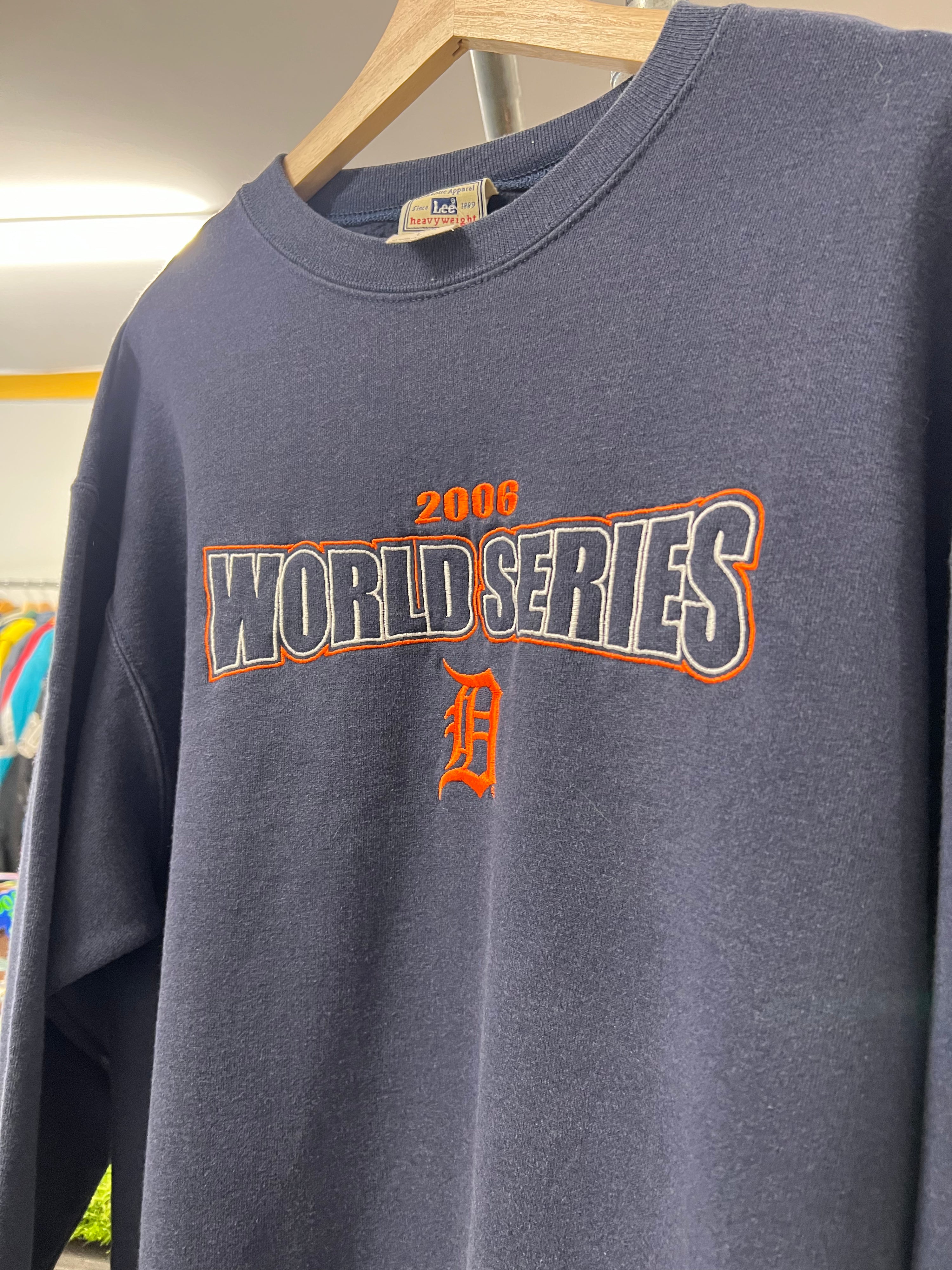 [L] 2006 Detroit Tigers World Series Dark Blue Jumper