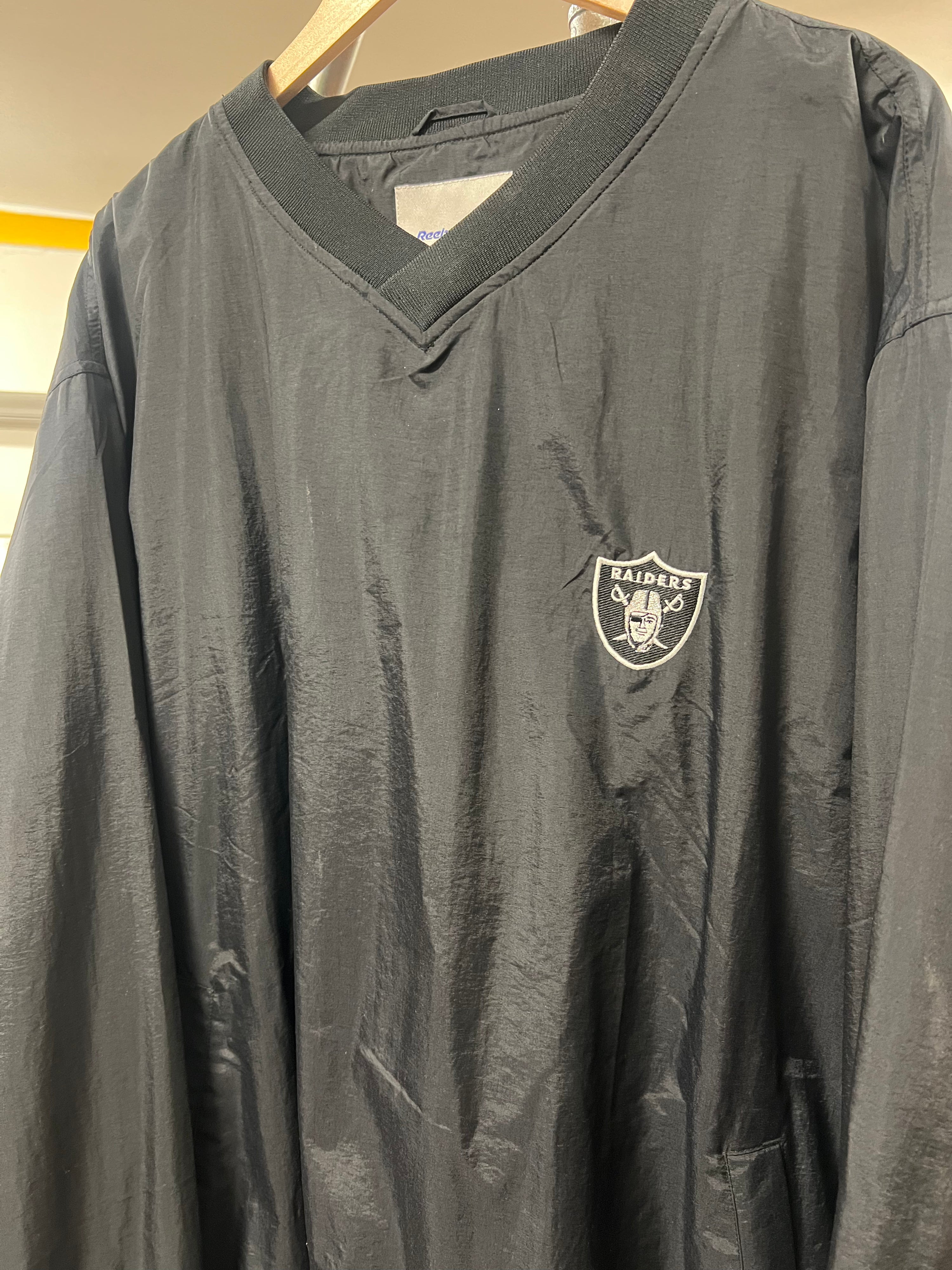 2XL - Raiders Black 2 Pocket Pullover