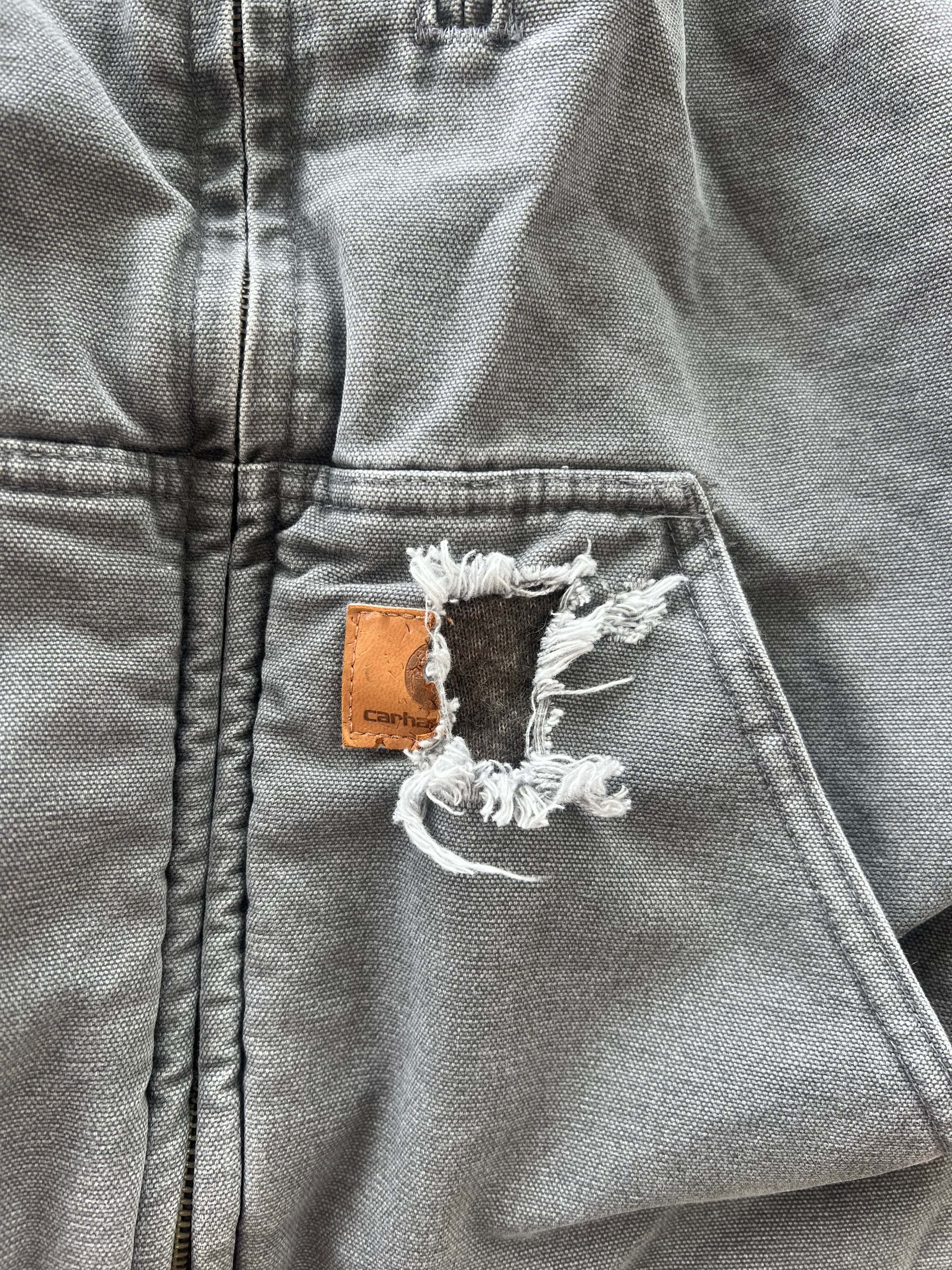 [M] Carhartt Grey Sherpa Lined Vest