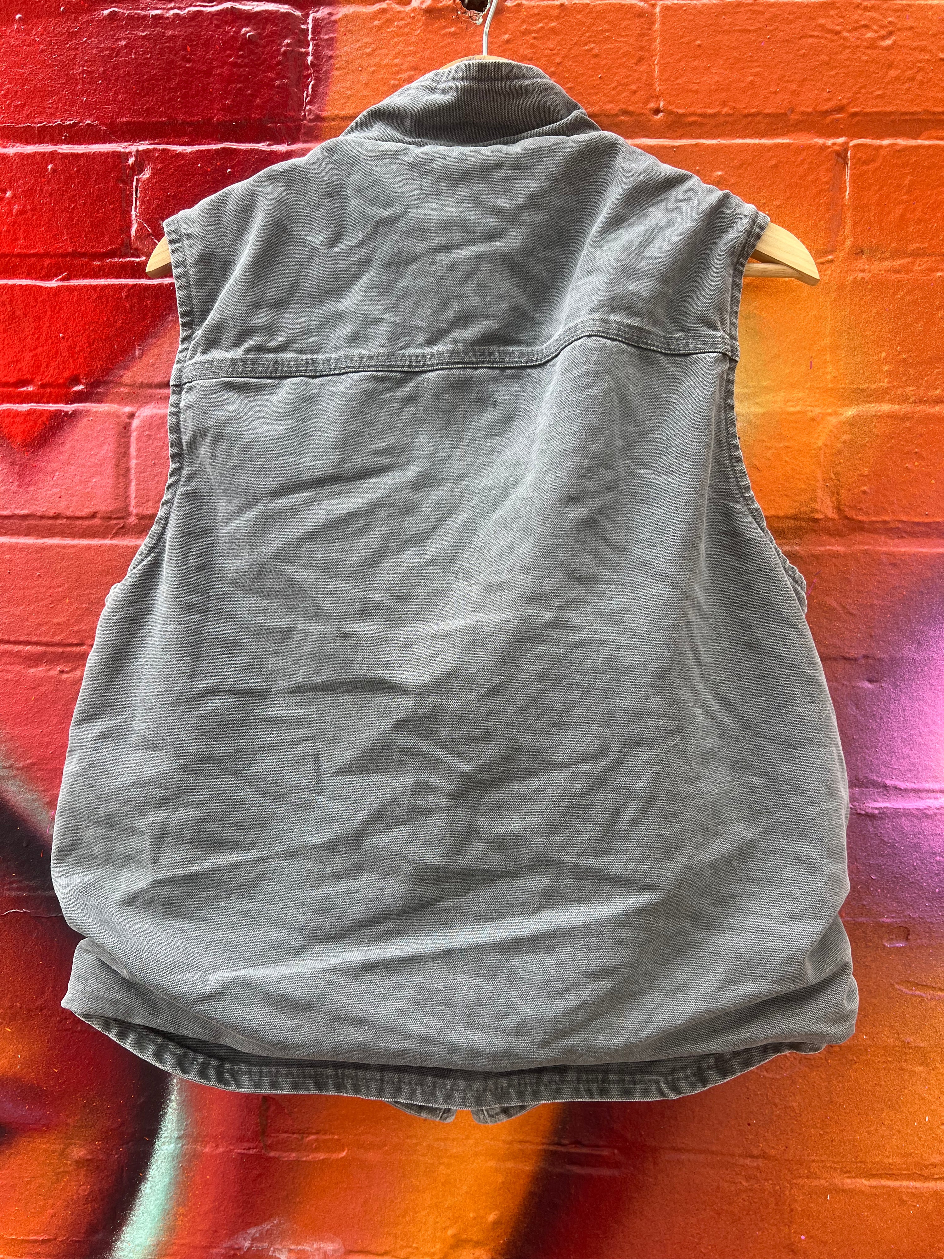 [M] Carhartt Grey Sherpa Lined Vest