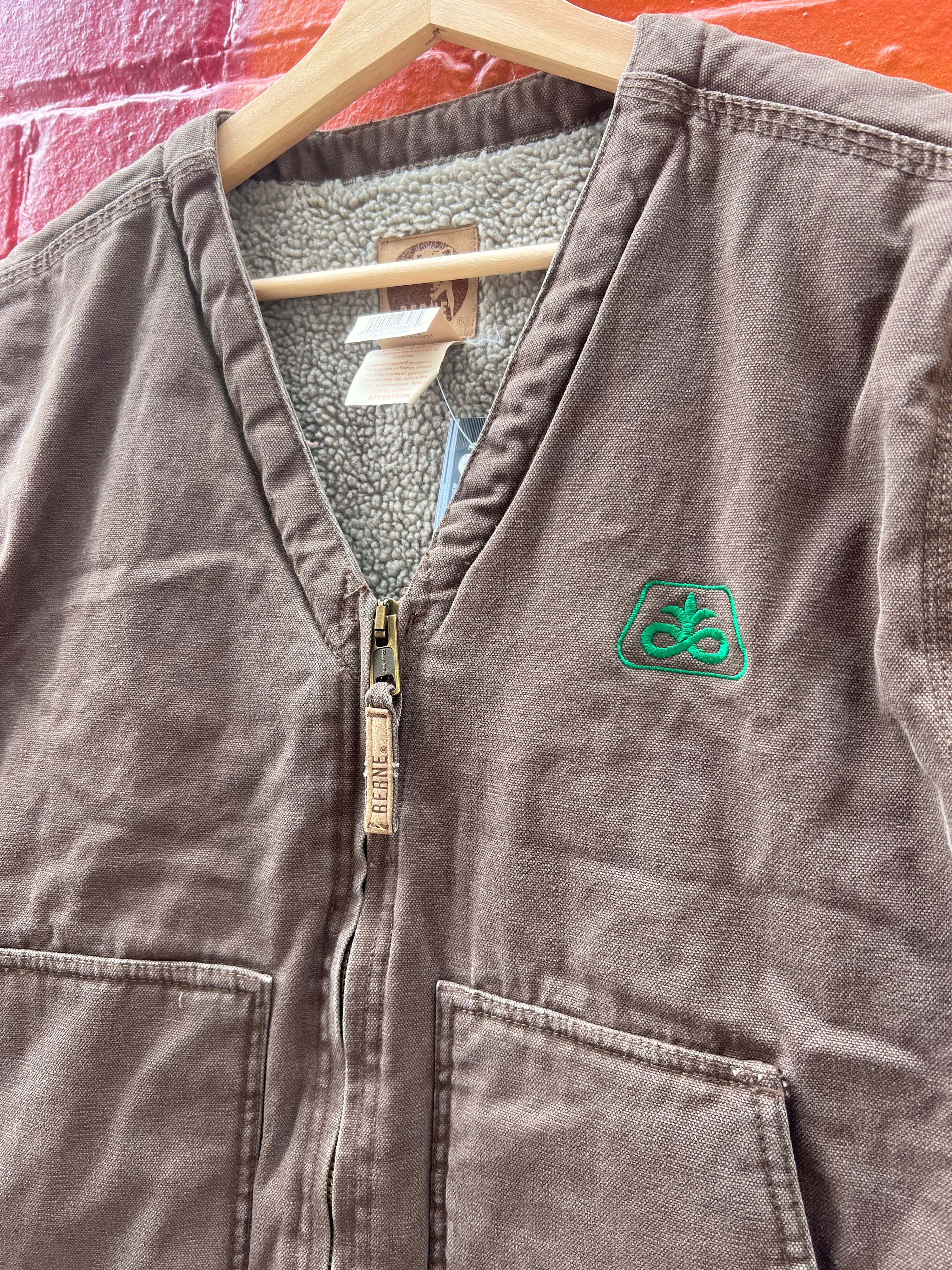[L] Berne Heavy Brown Work Vest
