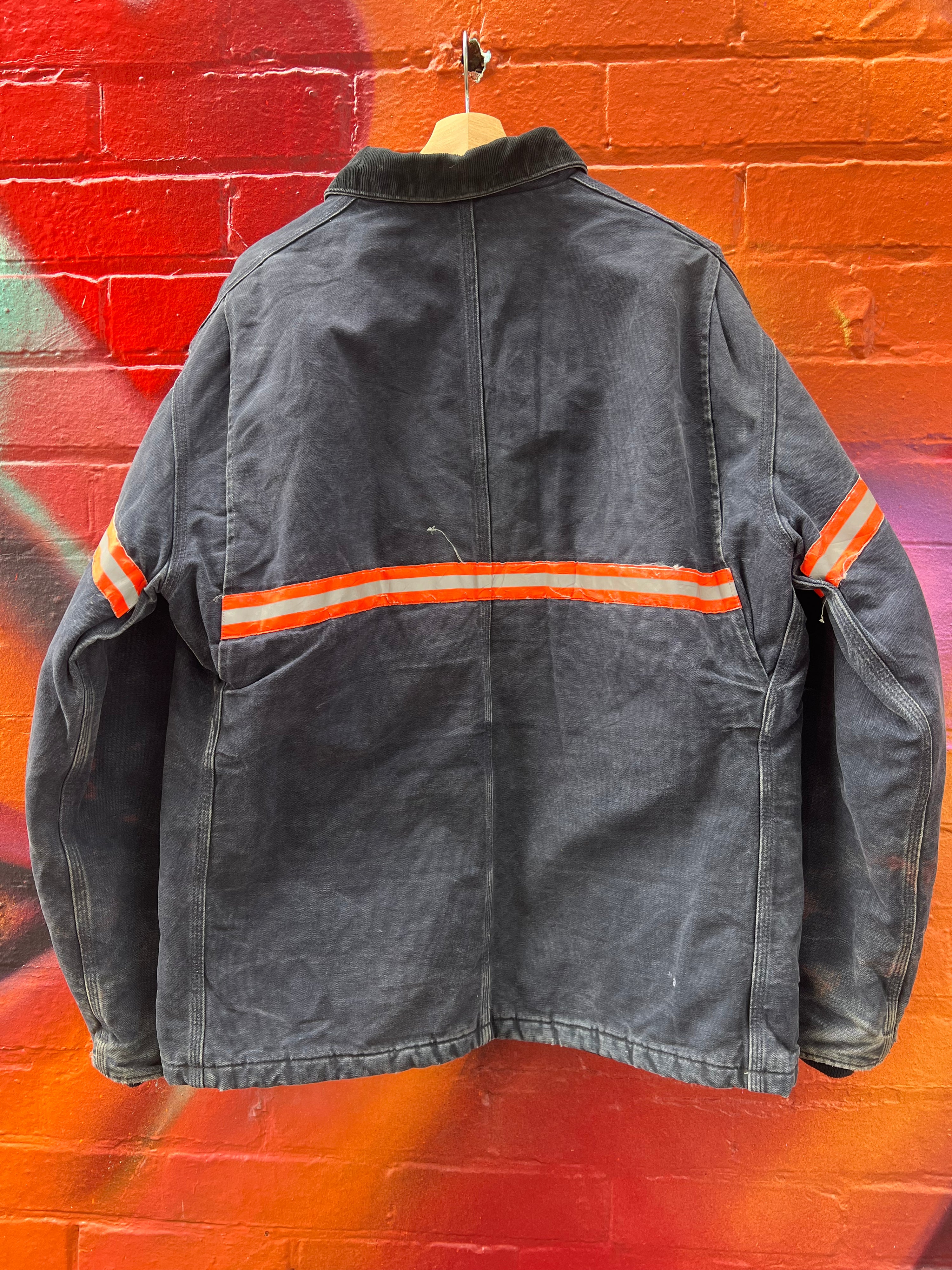 [L] Vintage Carhartt Arctic GULF OIL Blue Work Jacket