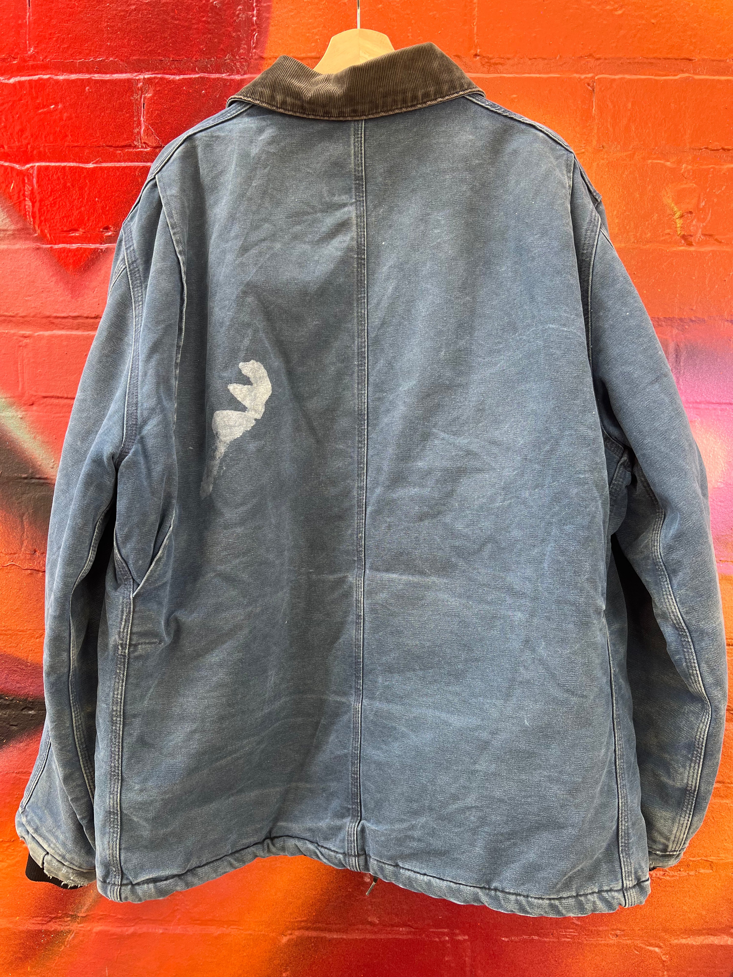 [XL] Vintage Carhartt Arctic LUCENT TECH Blue Work Jacket