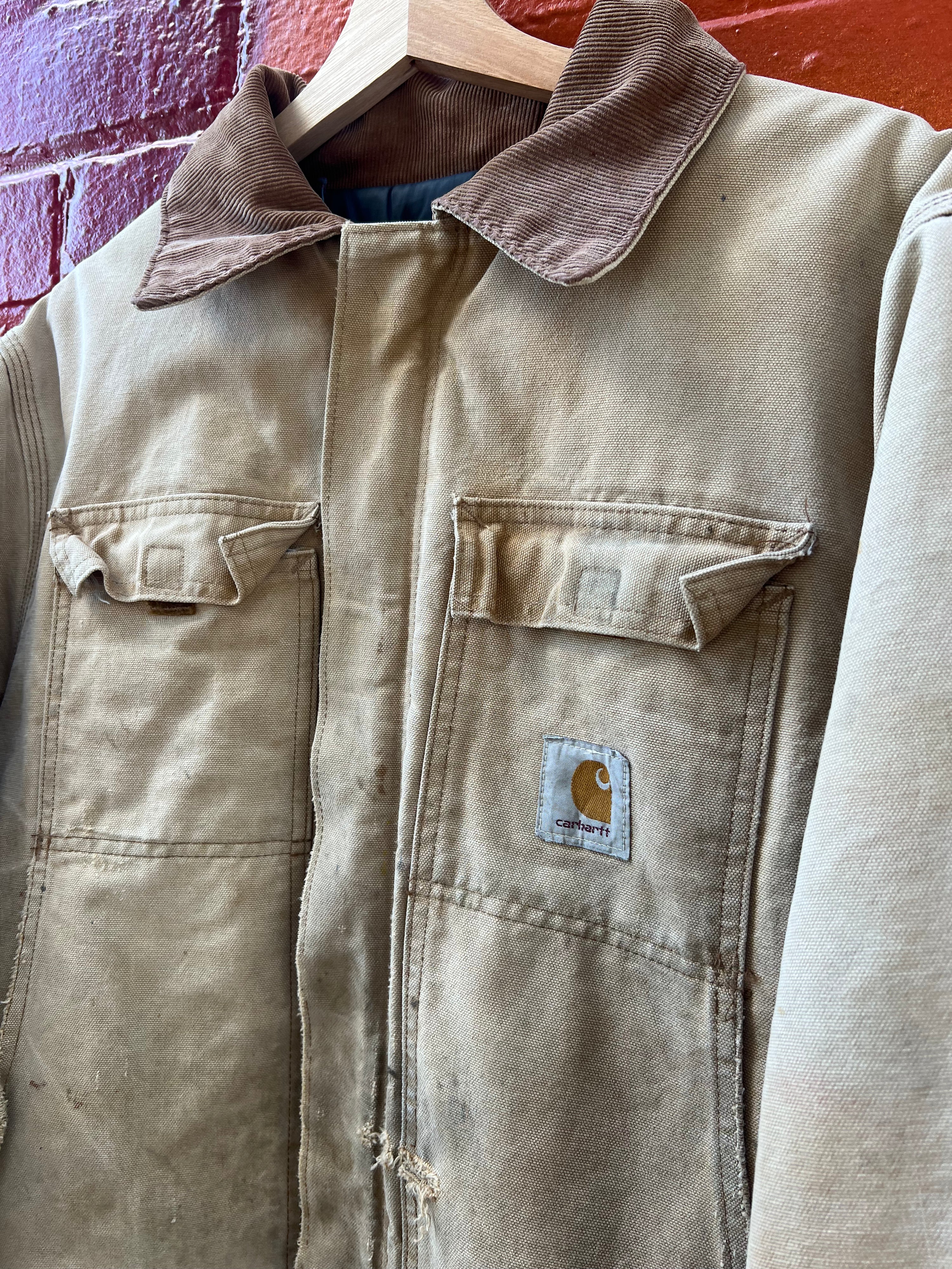[L/XL] Vintage Carhartt Distressed Arctic Brown Jacket