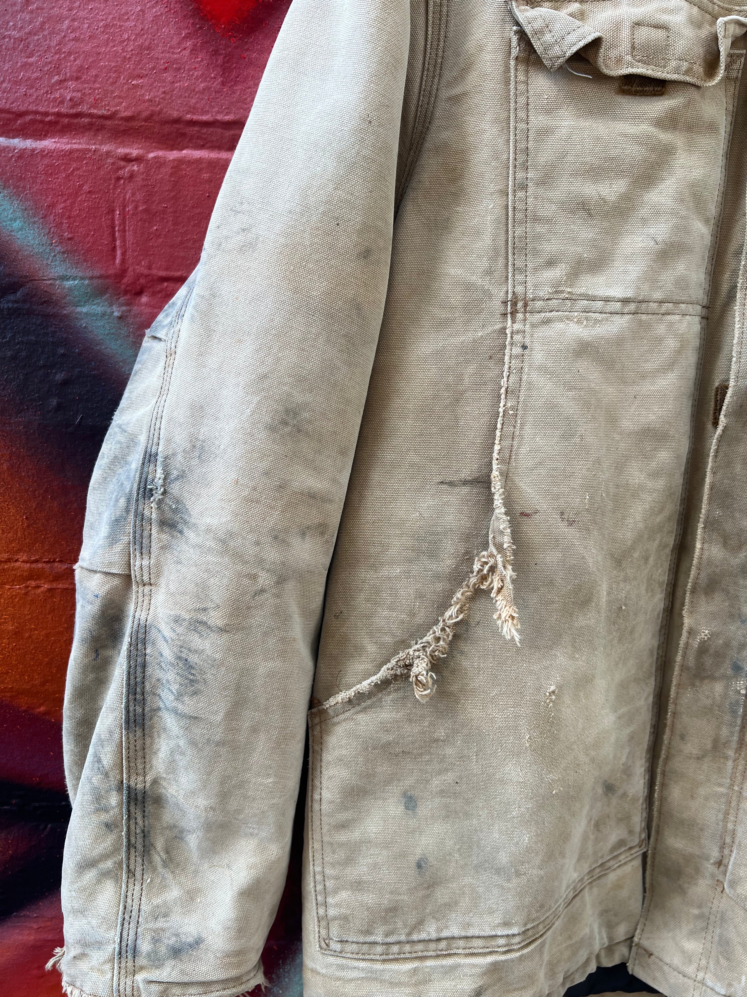 [L/XL] Vintage Carhartt Distressed Arctic Brown Jacket