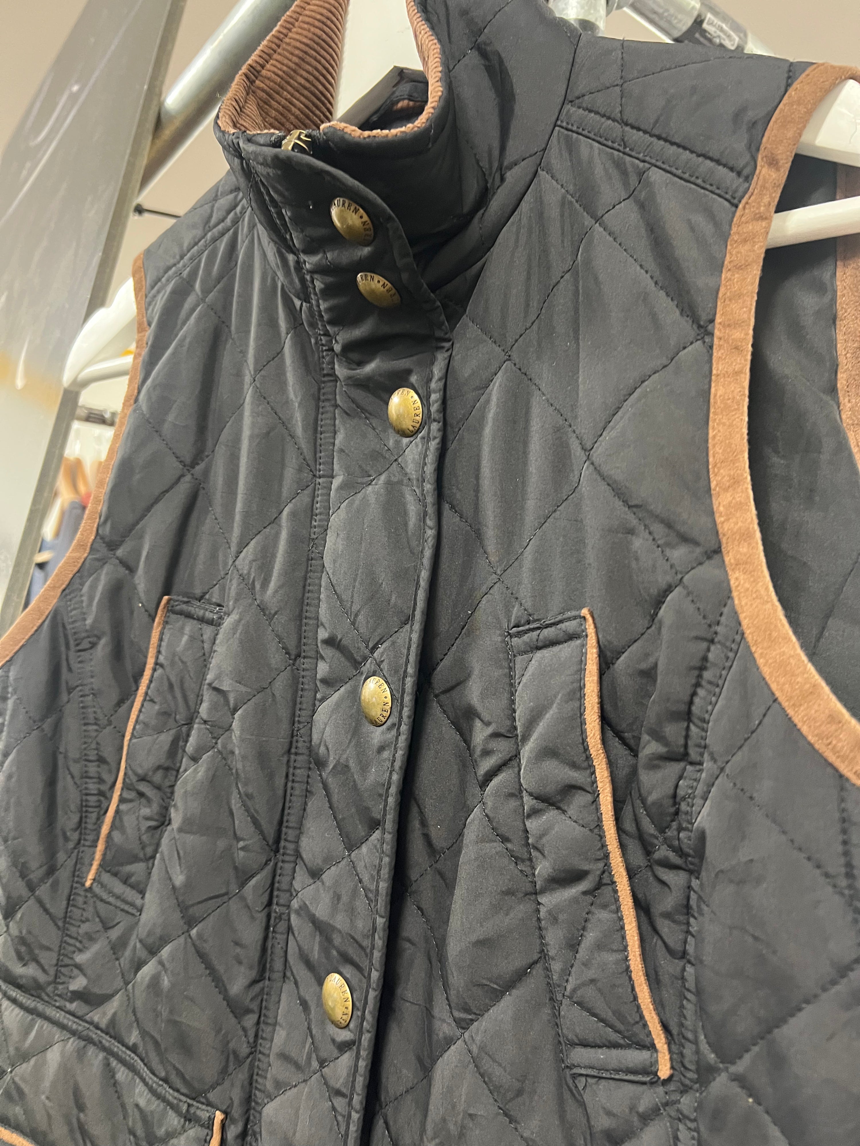 [S] Lauren RL Black Vest