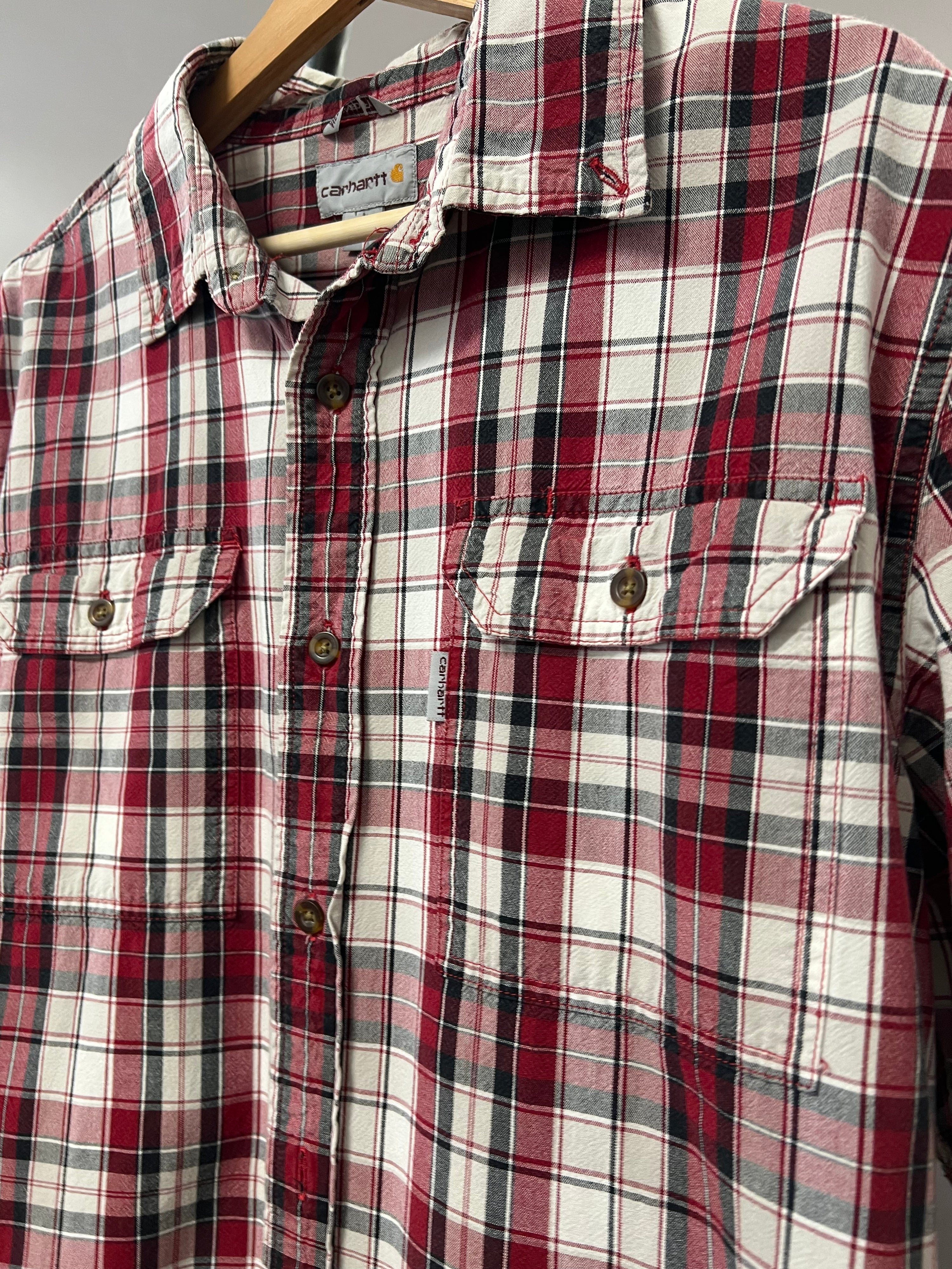 [L] CarharttRed/White Tartan SS