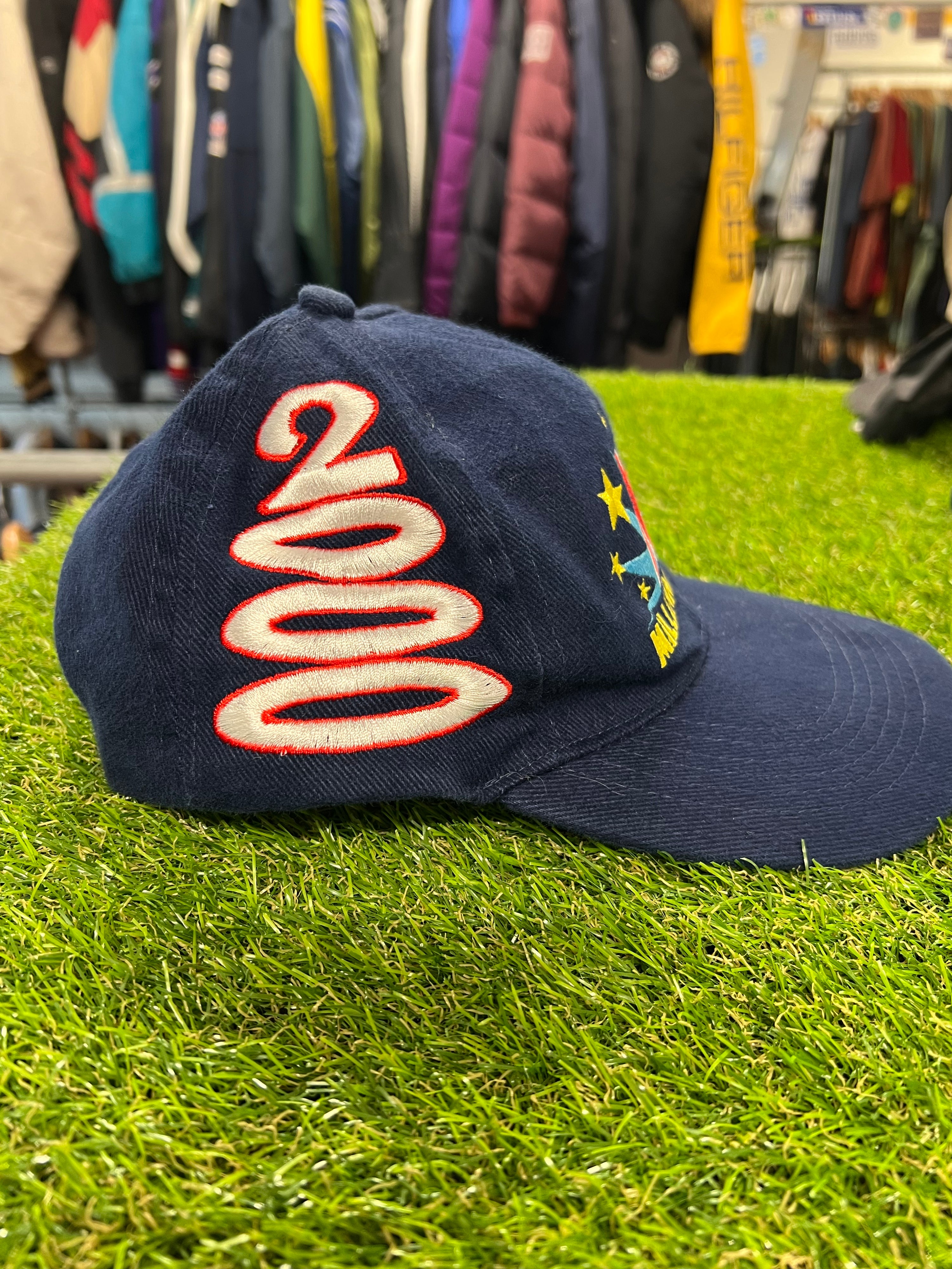 Embroidered Millennium 2000 Blue Hat