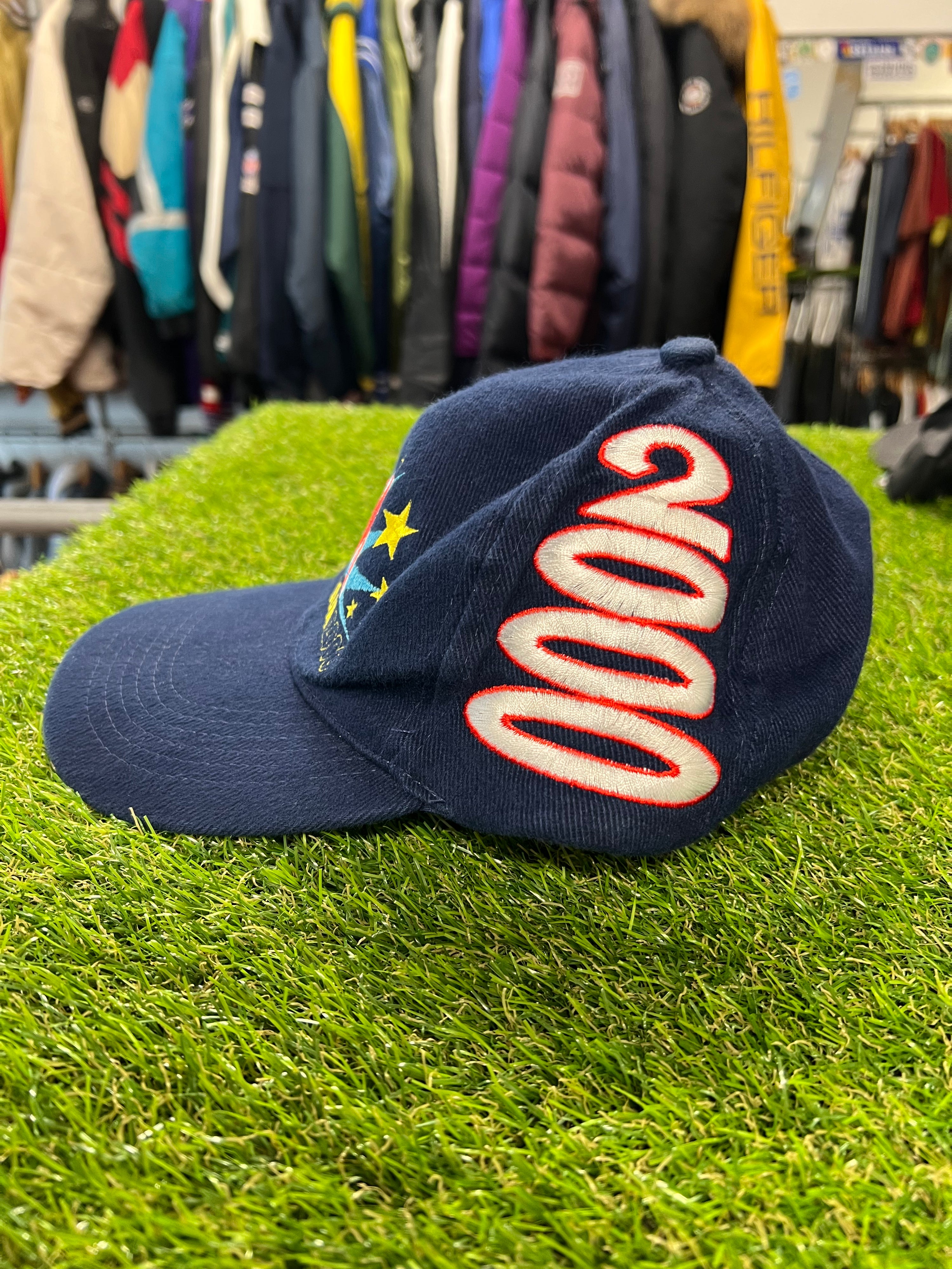 Embroidered Millennium 2000 Blue Hat