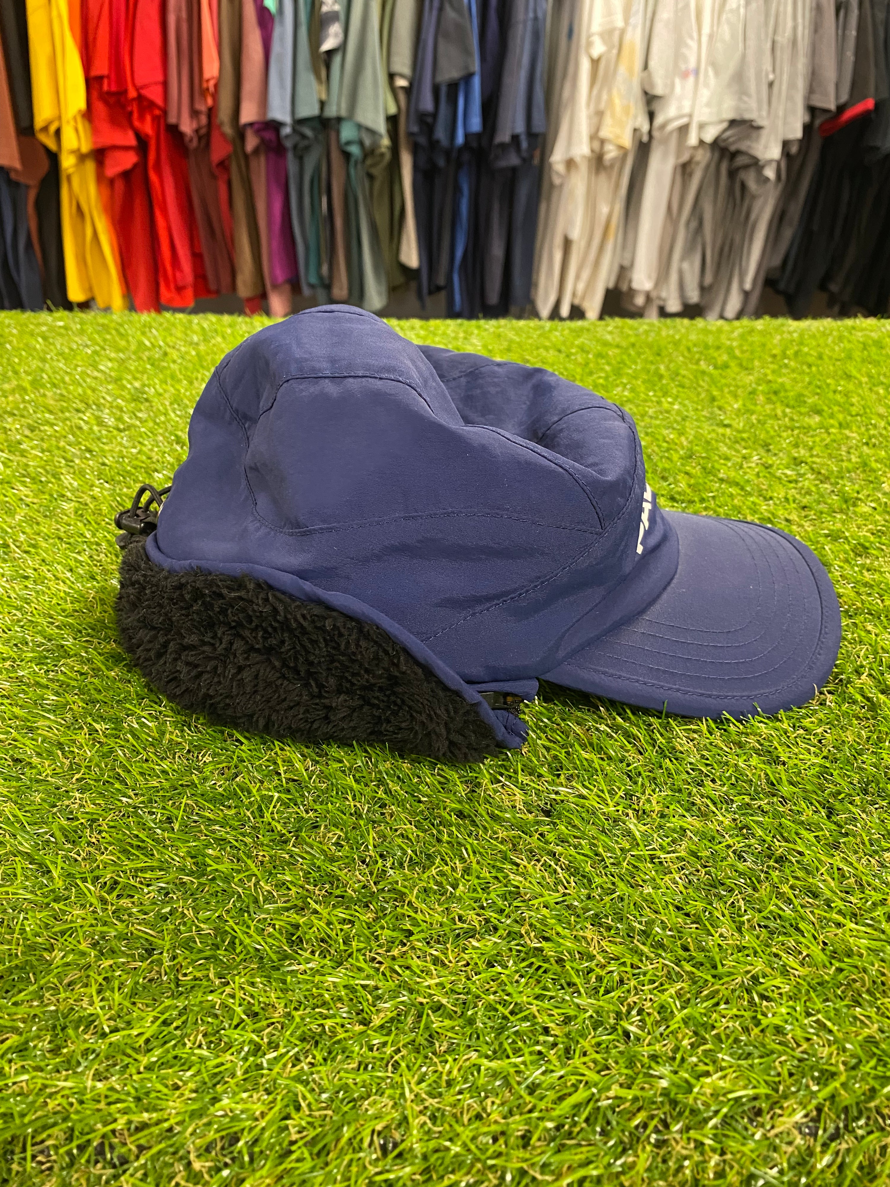 [S/M] Palace Skateboards Micro Earflap Runner Blue Hat