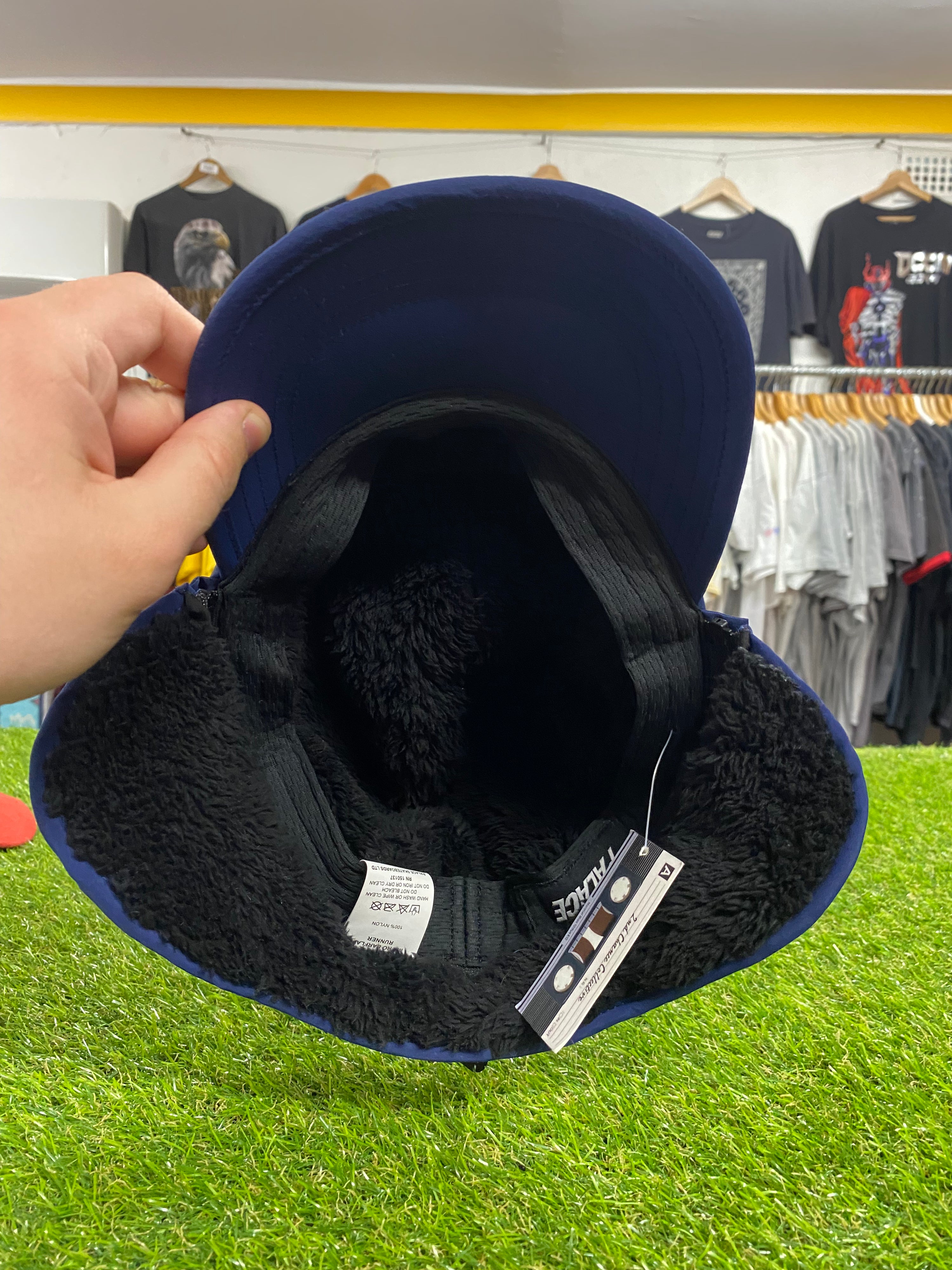 [S/M] Palace Skateboards Micro Earflap Runner Blue Hat