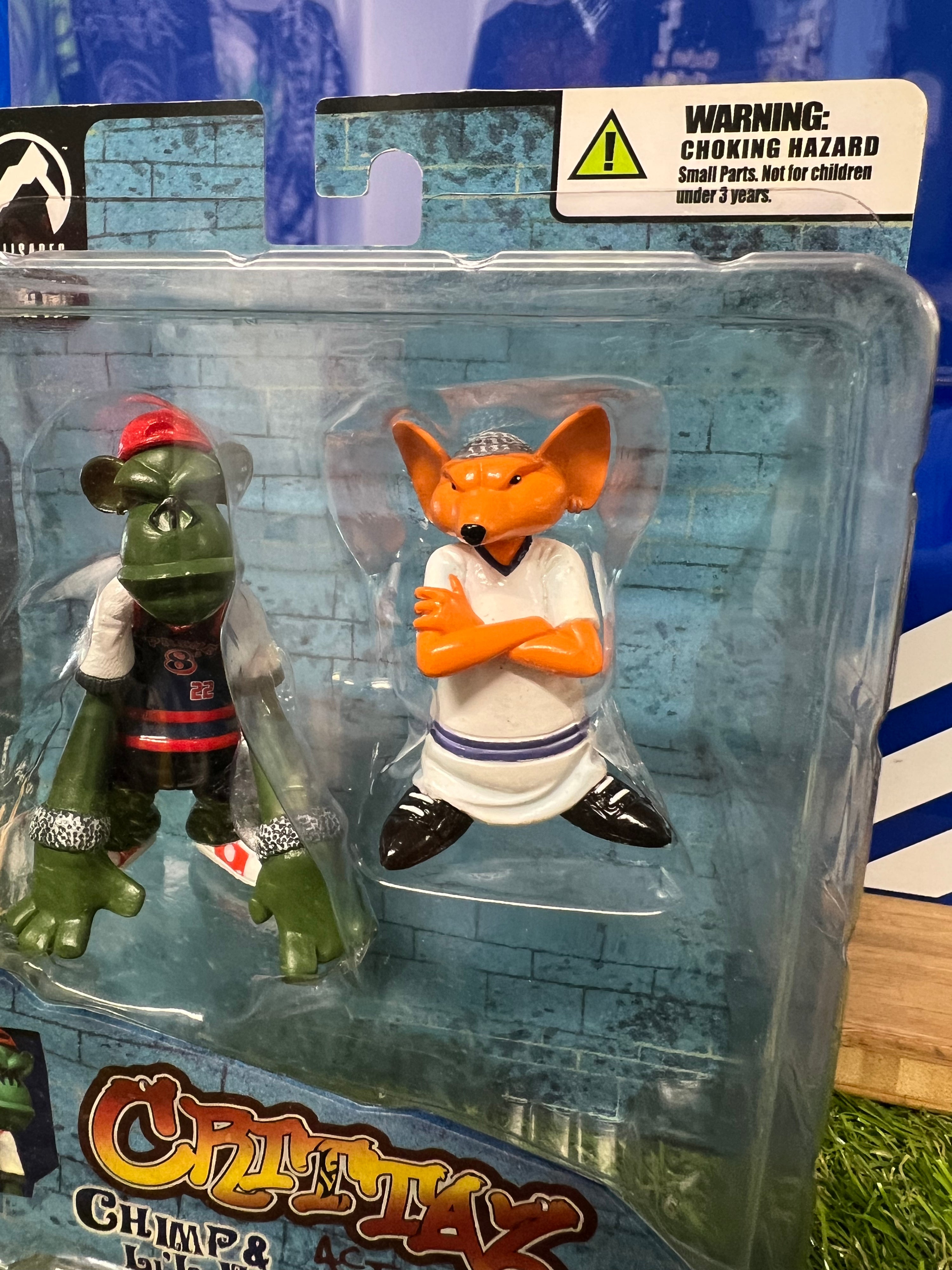 Crittaz Series 1 "Chimp & Lil V" Action Figure