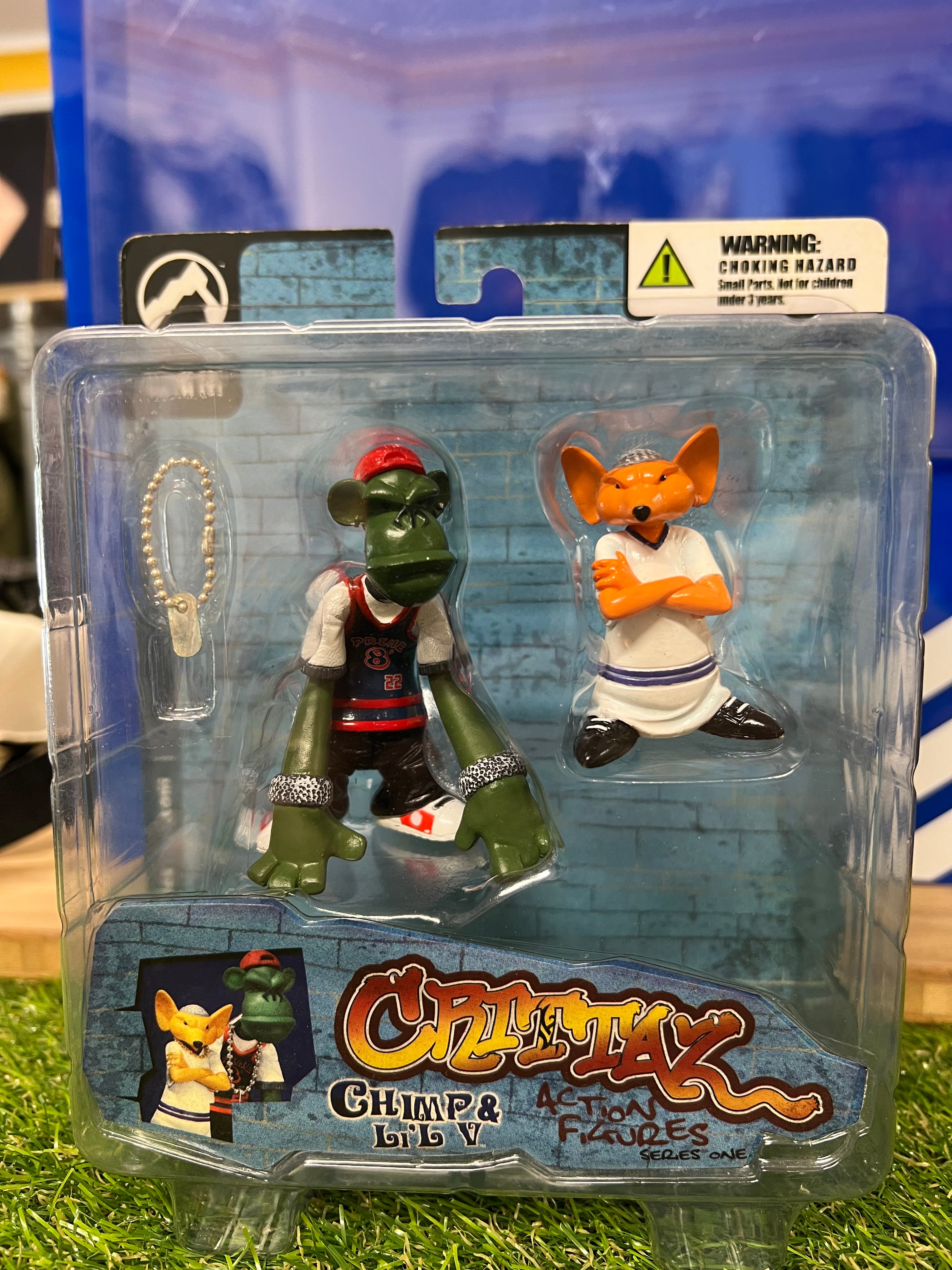 Crittaz Series 1 "Chimp & Lil V" Action Figure