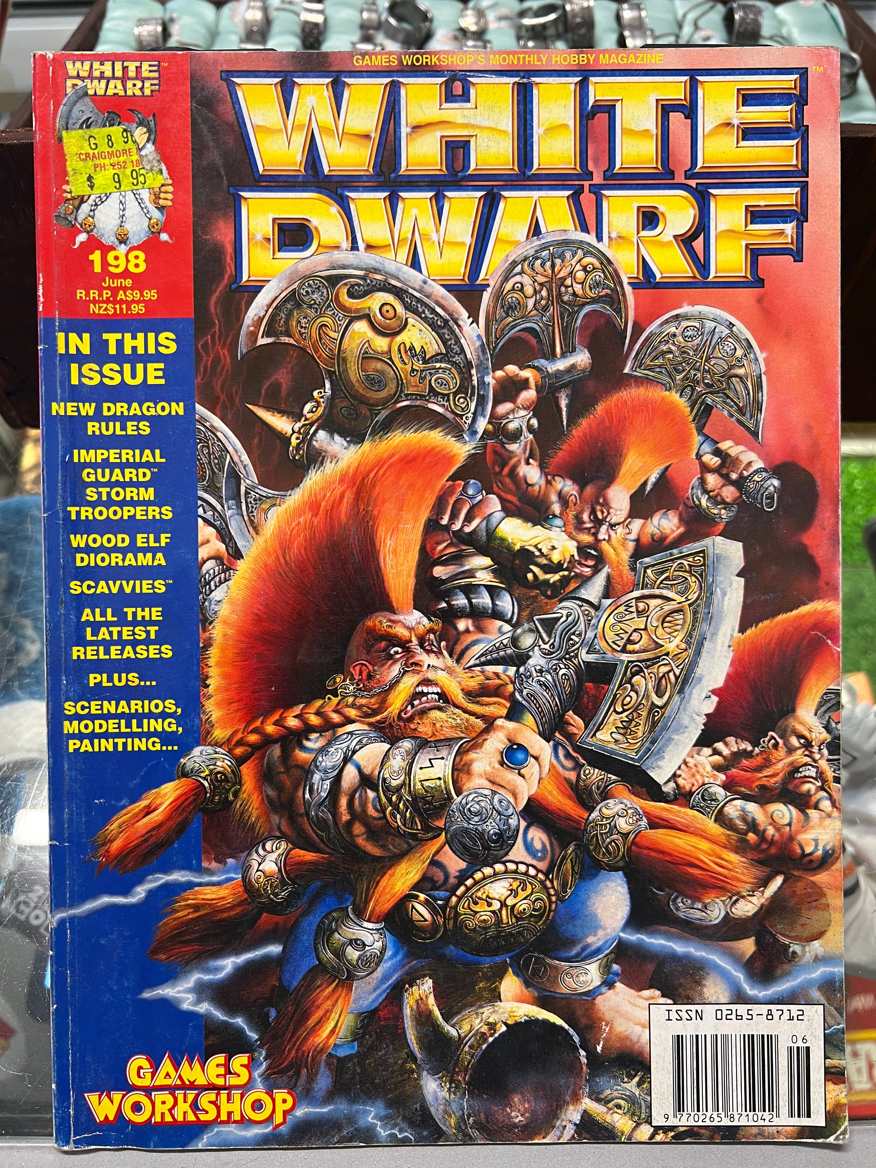 VINTAGE WHITE DWARF WARHAMMER MAGAZINES