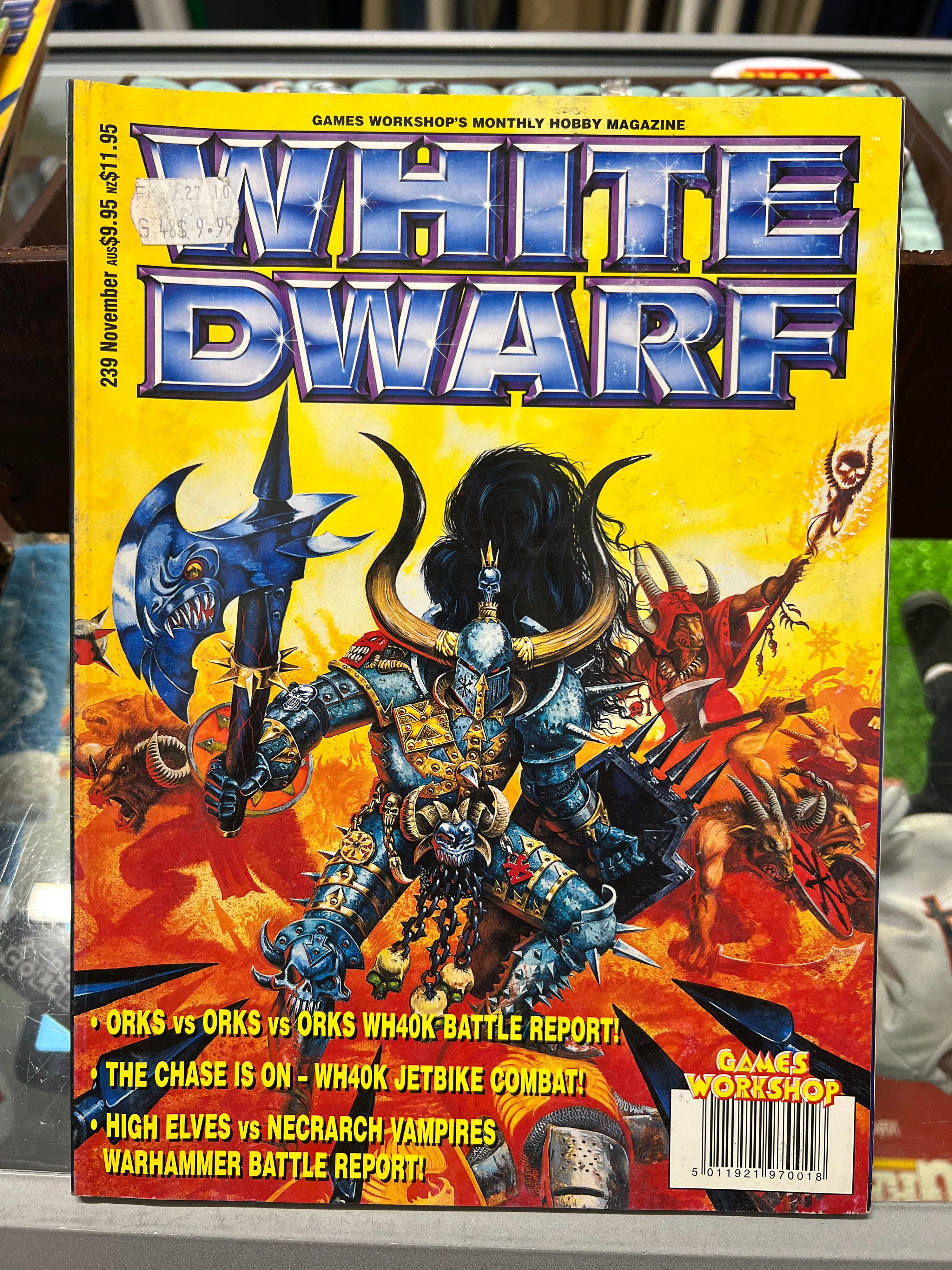 VINTAGE WHITE DWARF WARHAMMER MAGAZINES