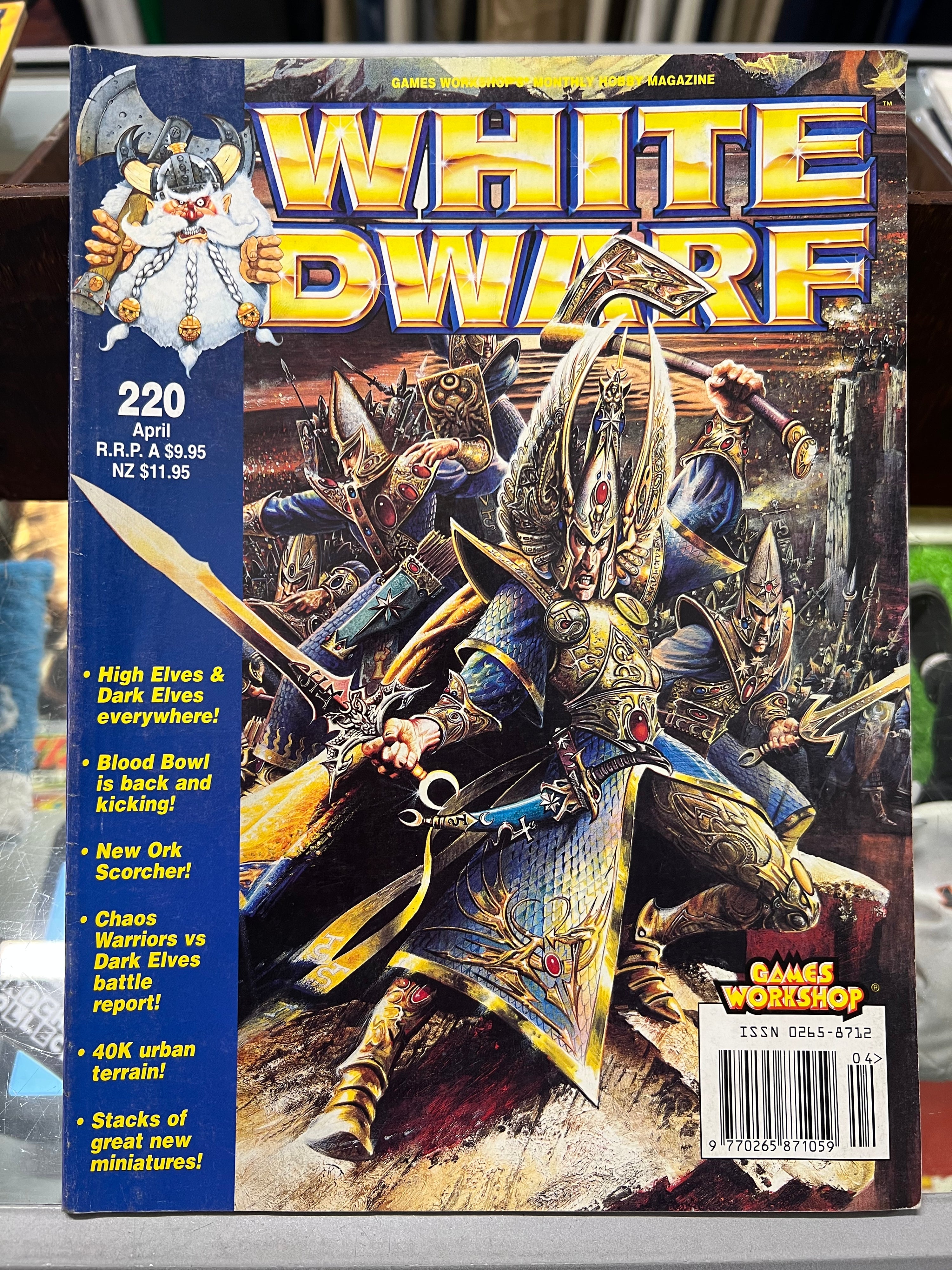 VINTAGE WHITE DWARF WARHAMMER MAGAZINES
