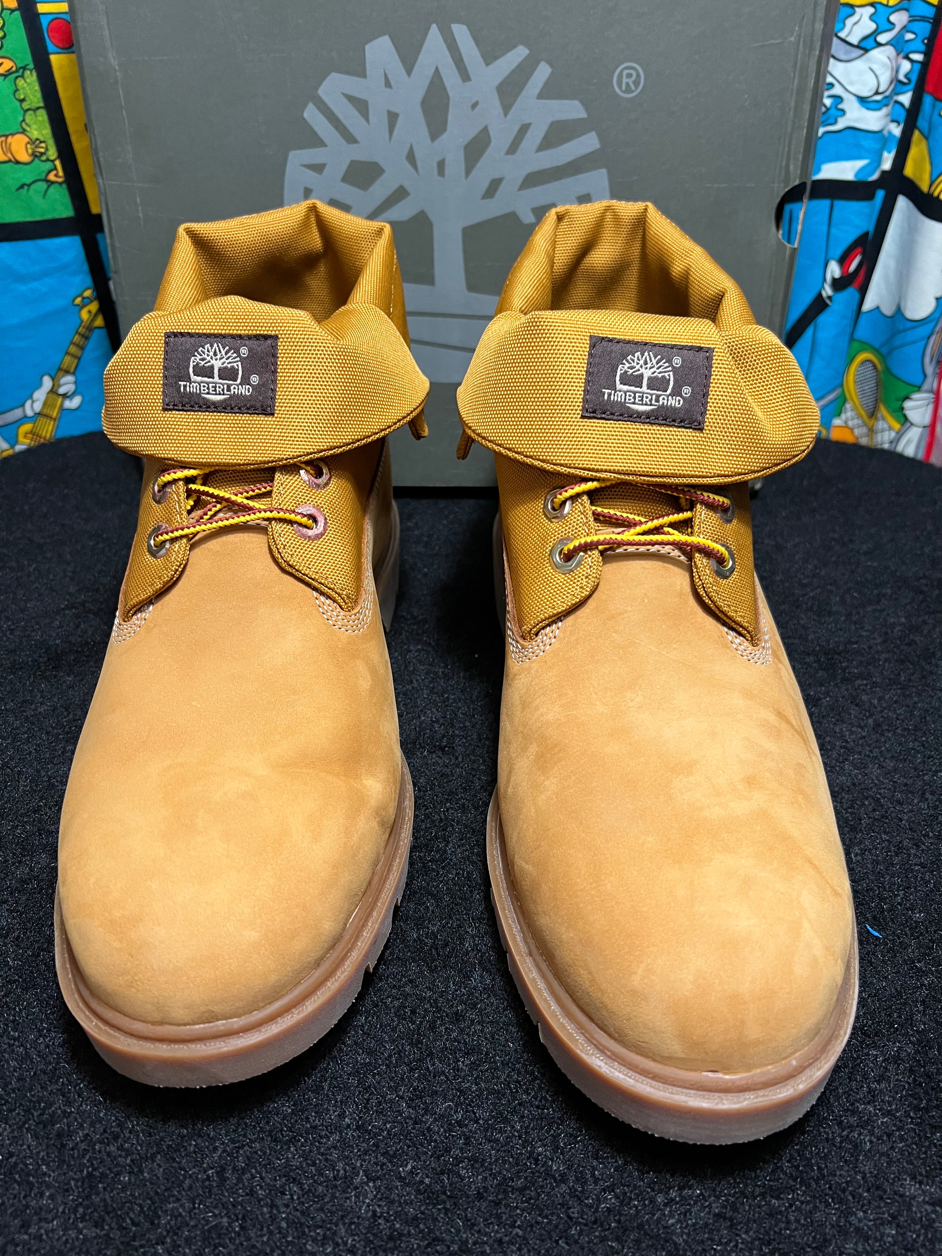 US13 - Timberland Wheat Roll Top Boots NEW