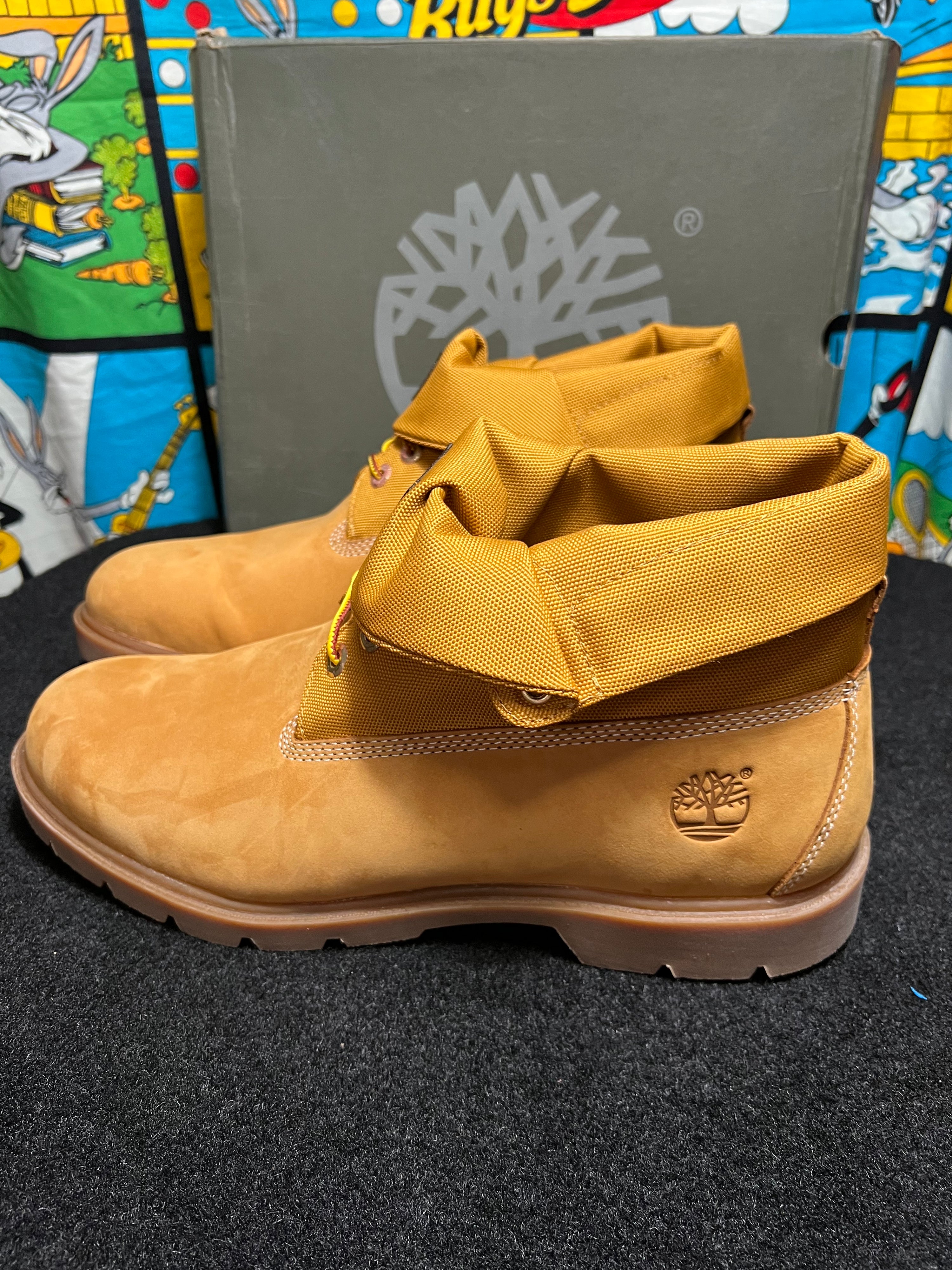 US13 - Timberland Wheat Roll Top Boots NEW
