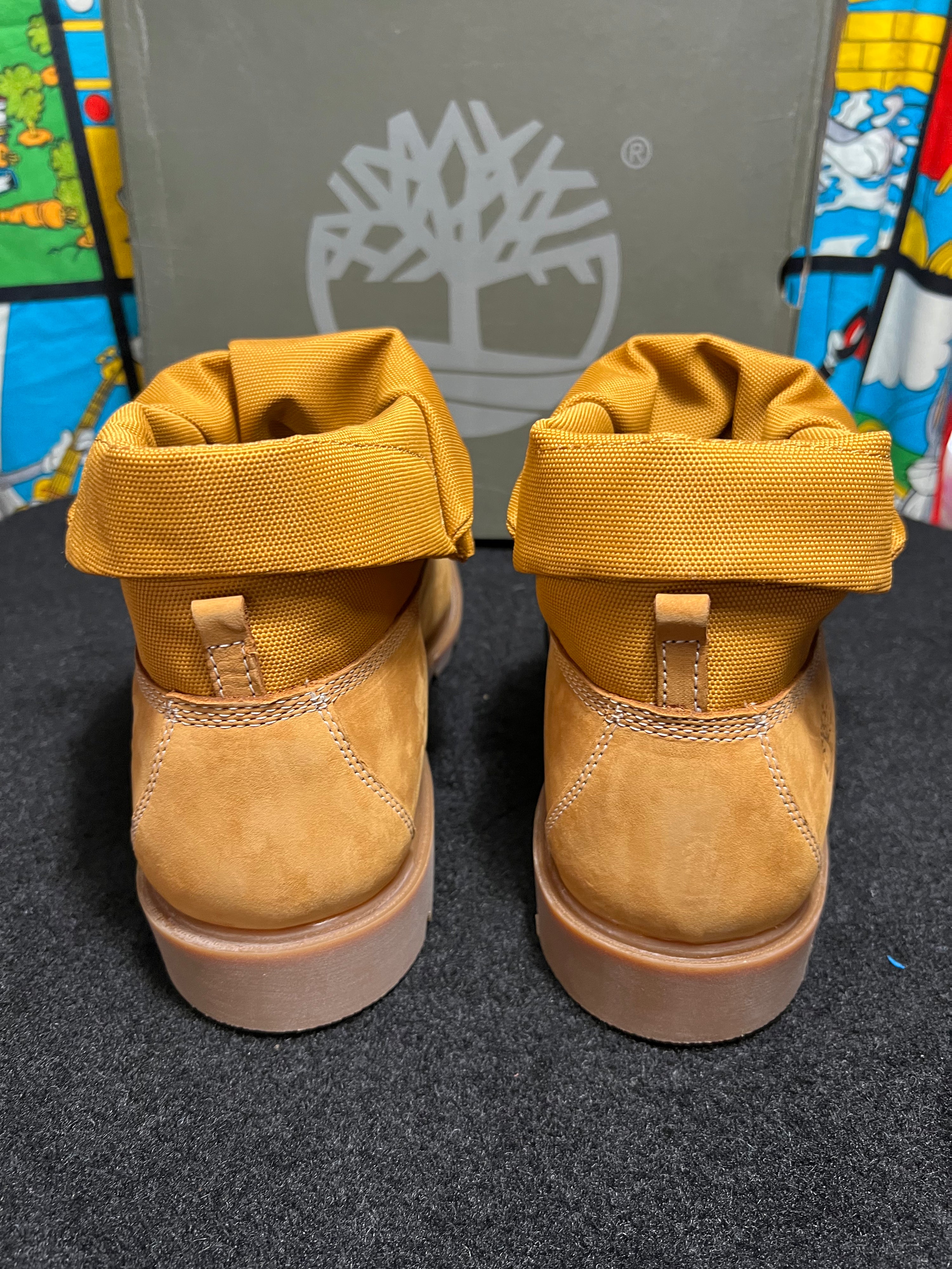 US13 - Timberland Wheat Roll Top Boots NEW