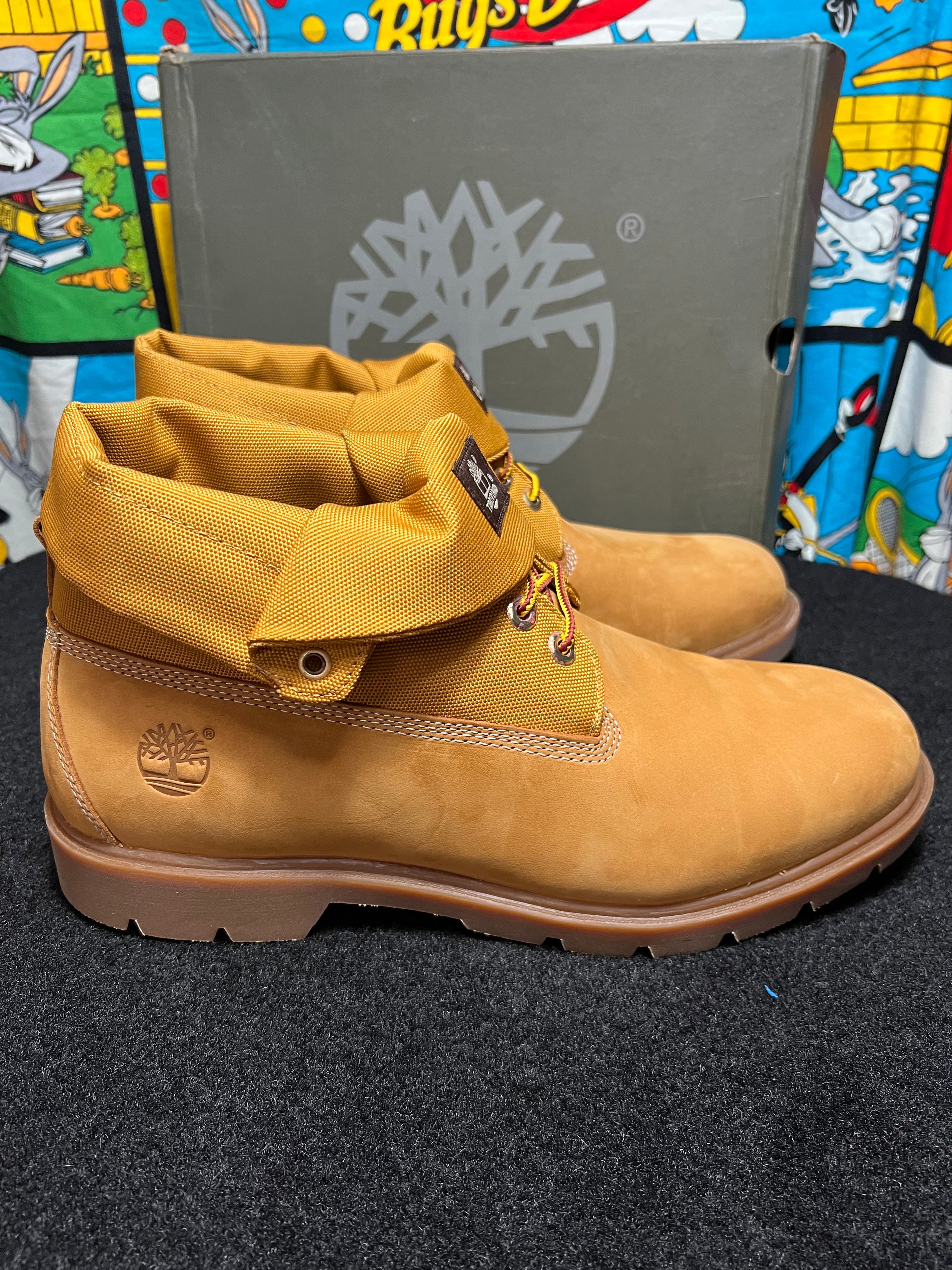 US13 - Timberland Wheat Roll Top Boots NEW