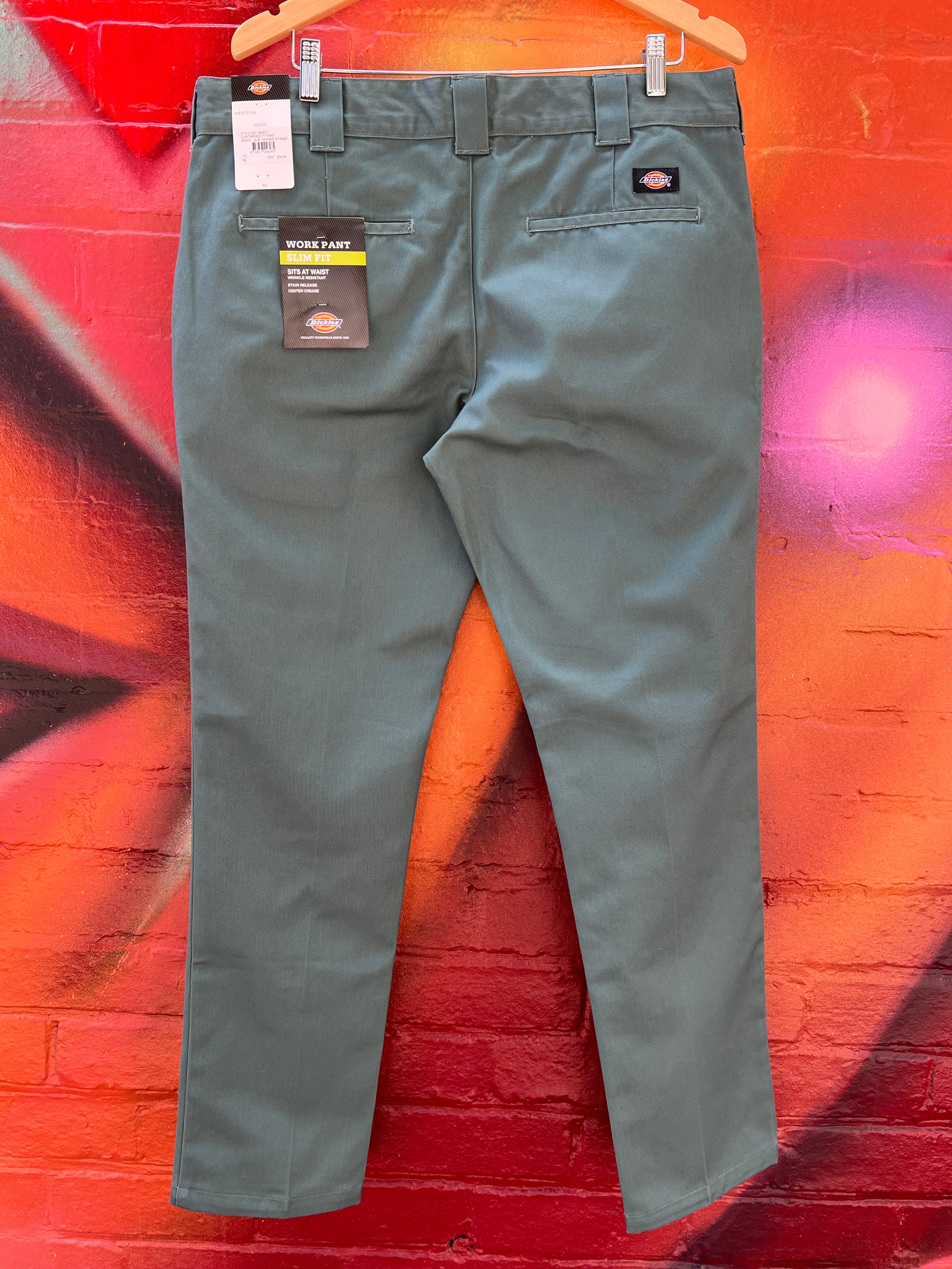 [36] BNWT Dickies 872 Slim Tapered Green Pants