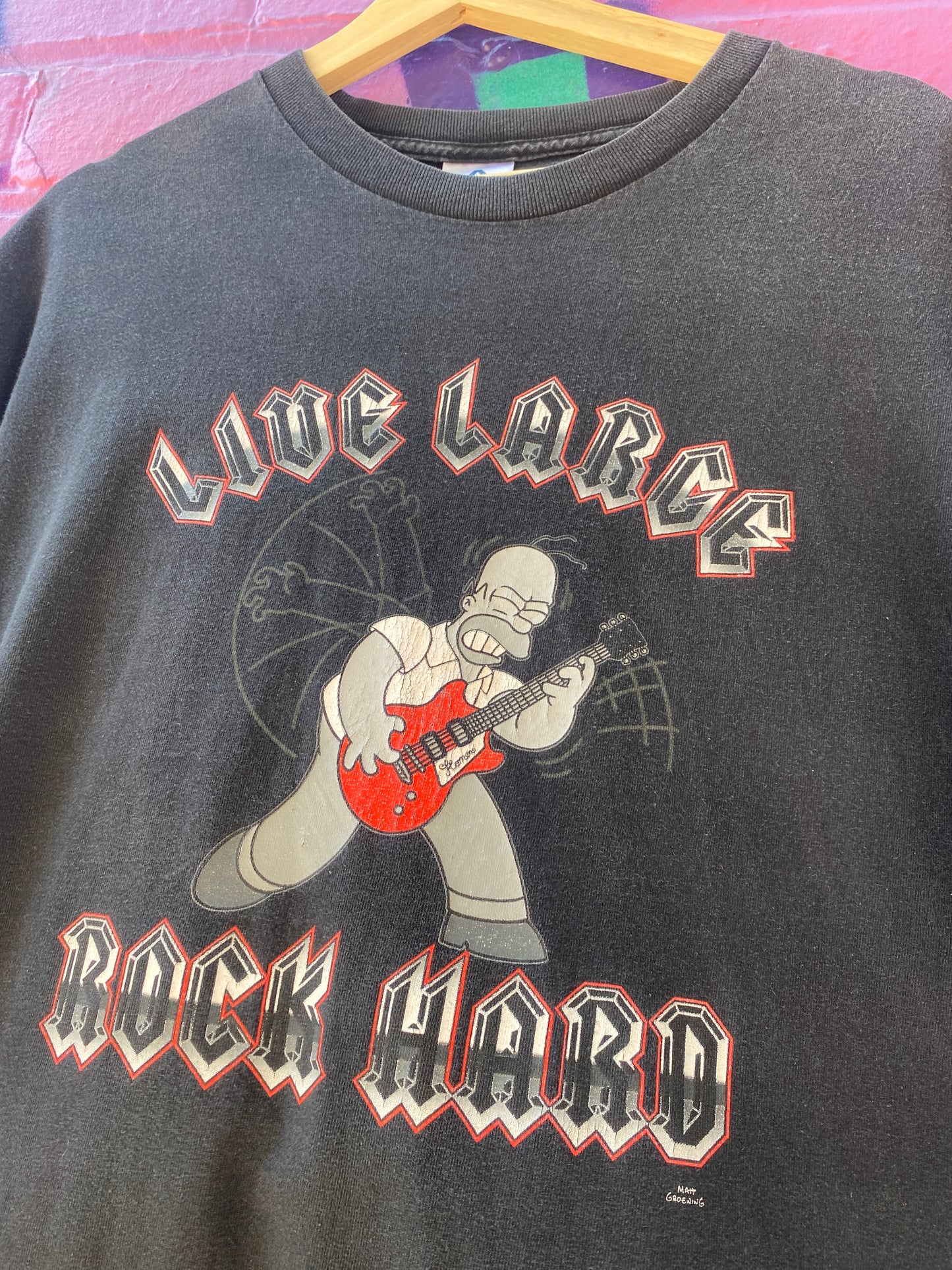 XL - Homer Simpson Live Large Rock Hard