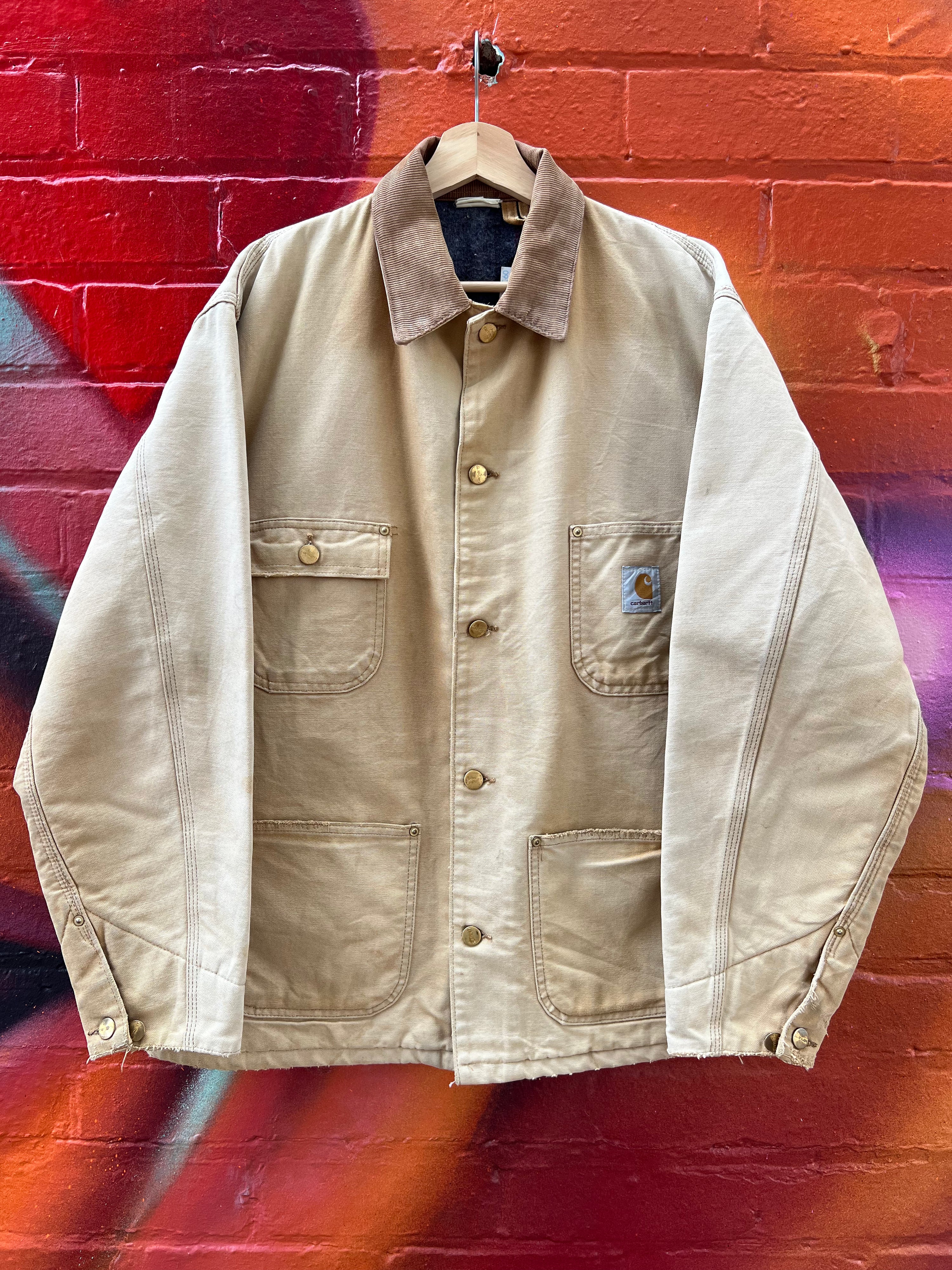 [L] Vintage Carhartt Faded Brown Chore Jacket