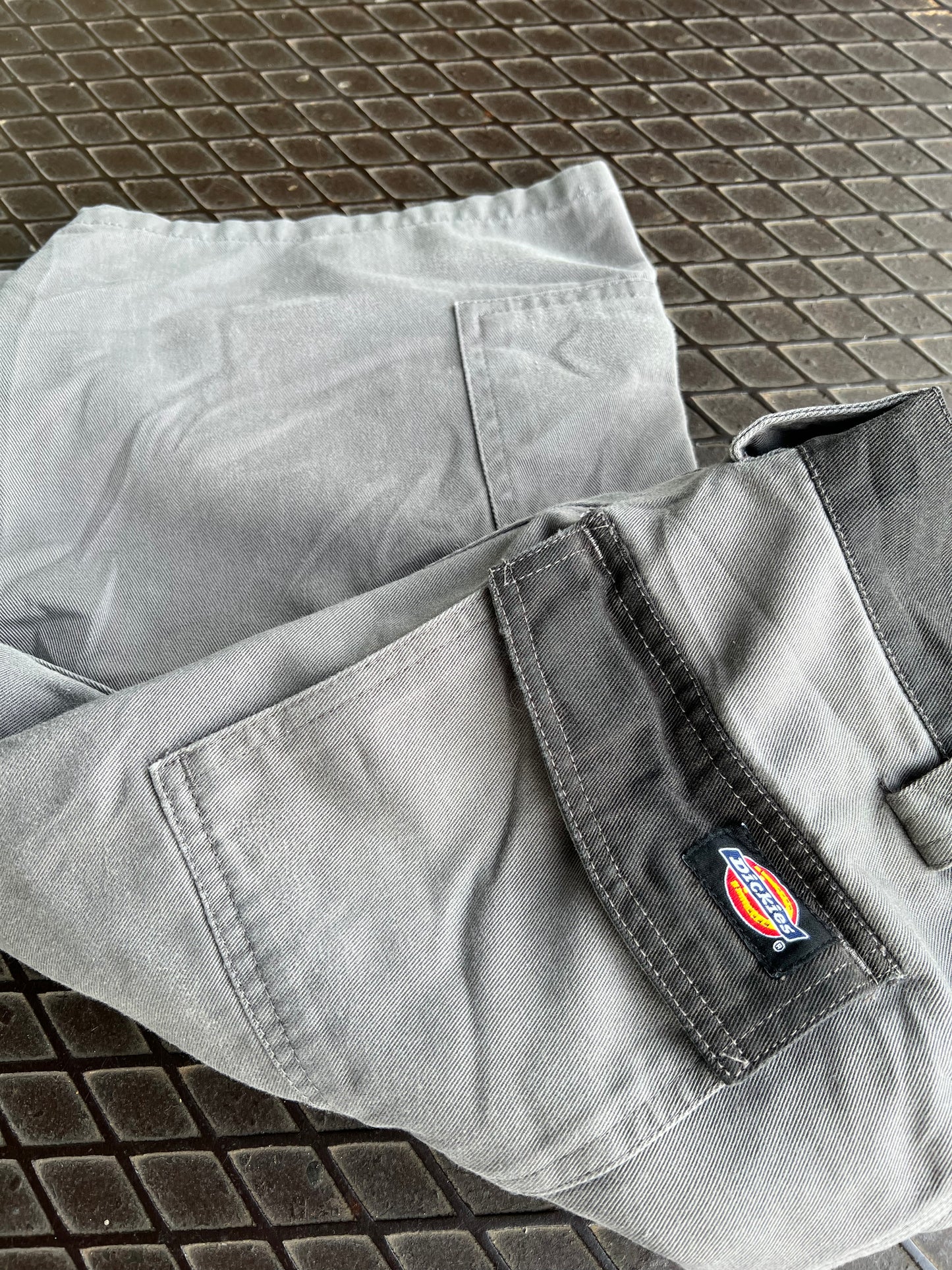30 - Dickies Grey/Black Accents Cargo Shorts