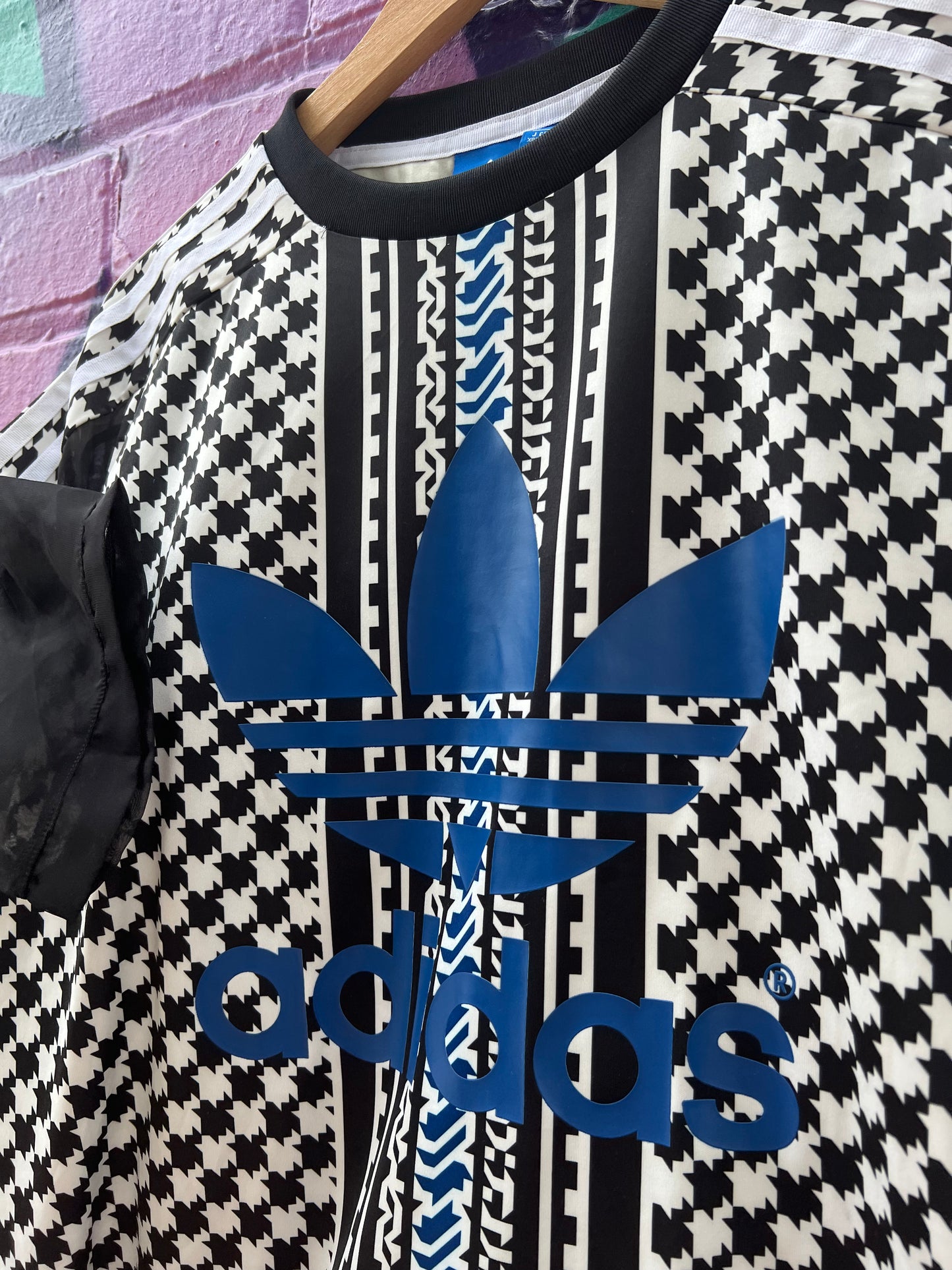 12 - Adidas Checkered Mesh Top