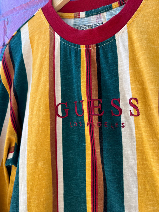 S - Guess Los Angeles Striped LS