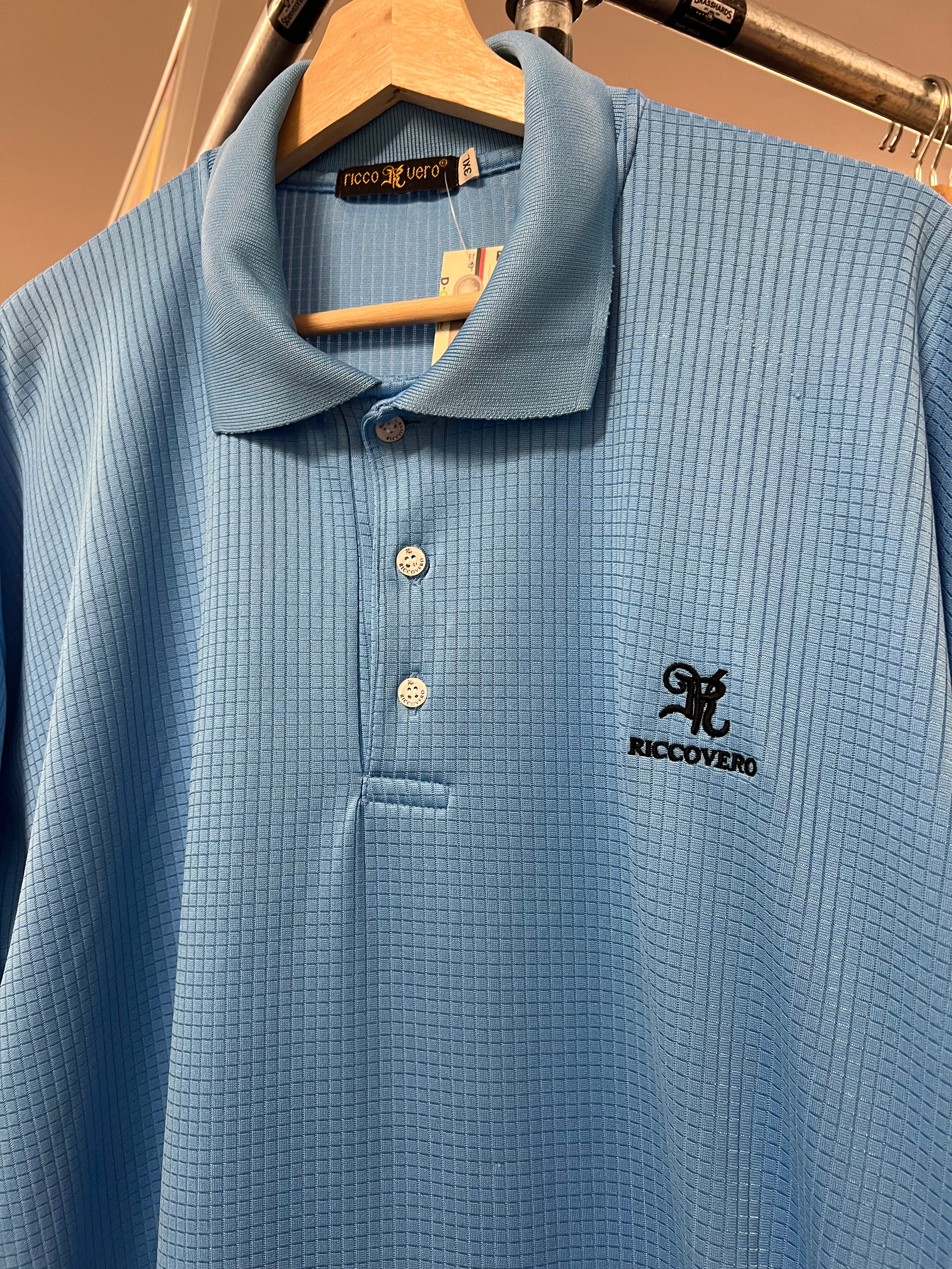 3XL - Riccovero Blue Square Polo